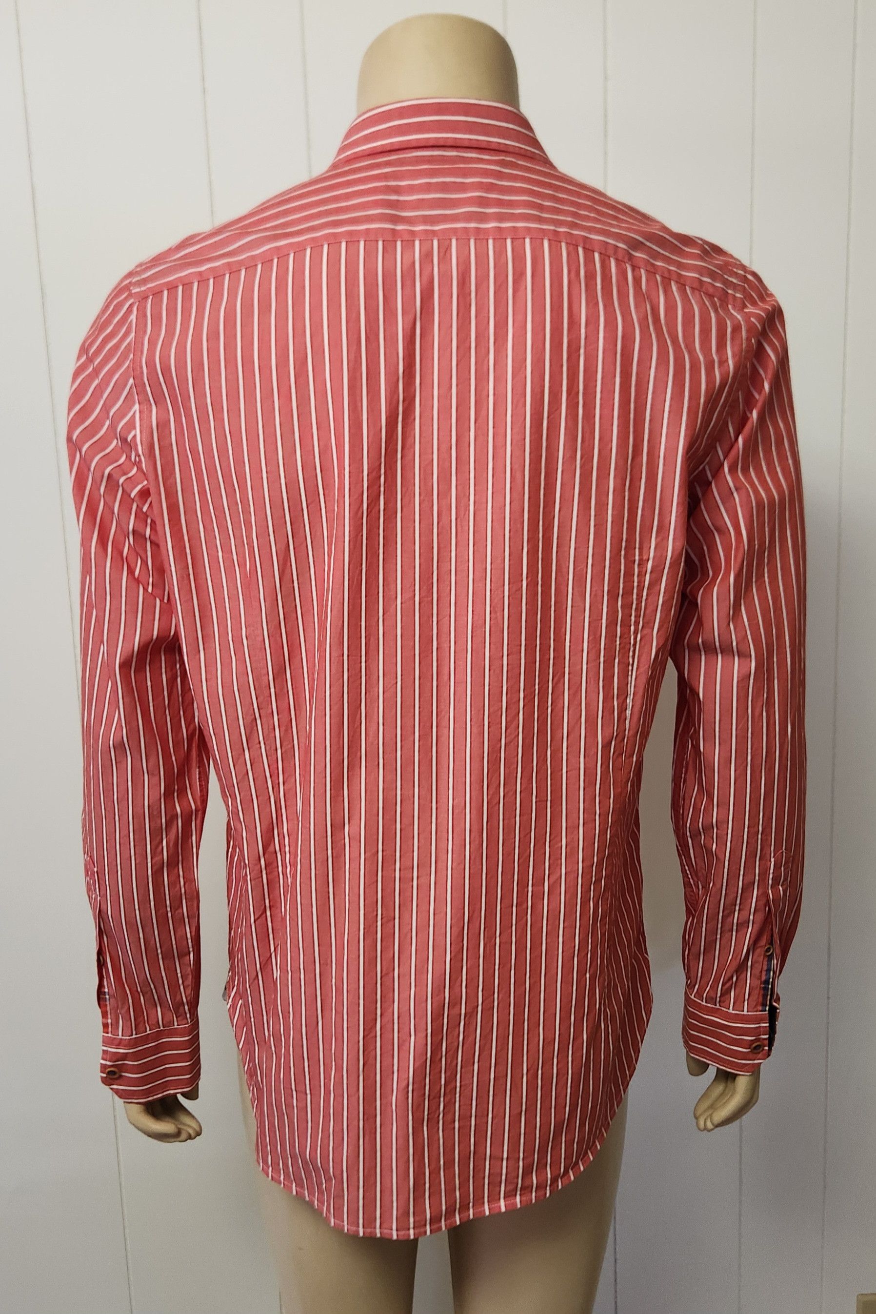 Ted Baker Ted Baker shirt M men's cotton red stripe Size US M / EU 48-50 / 2 - 6 Thumbnail
