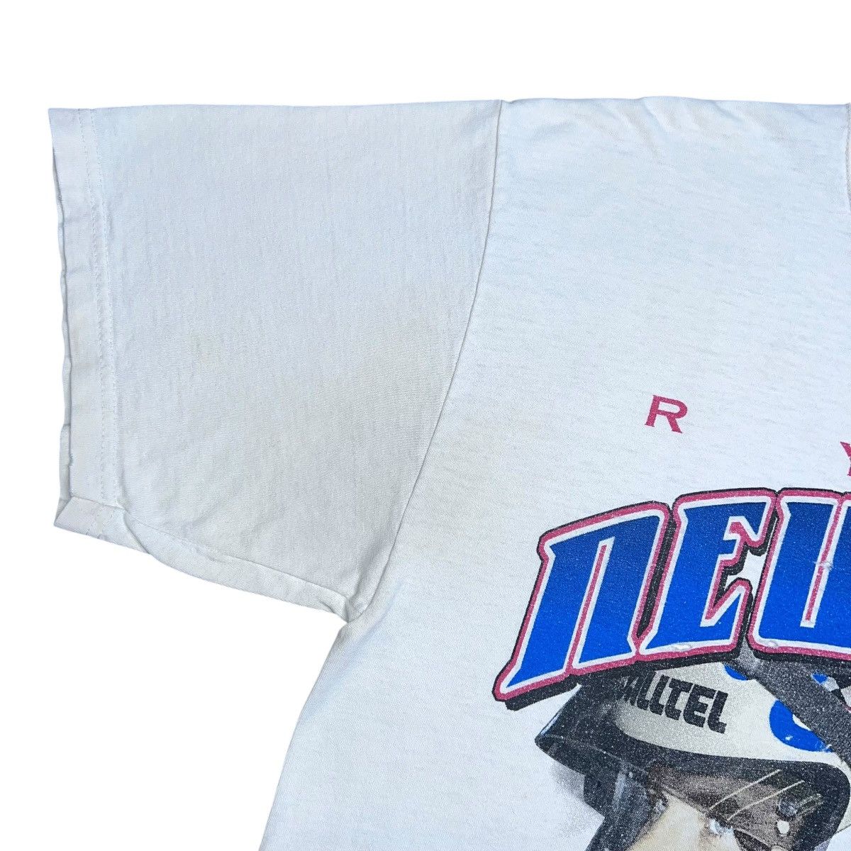 NASCAR Y2K Nascar Ryan Newman Dodge Mobil Double Sided Graphic Tee Size US XL / EU 56 / 4 - 6 Thumbnail