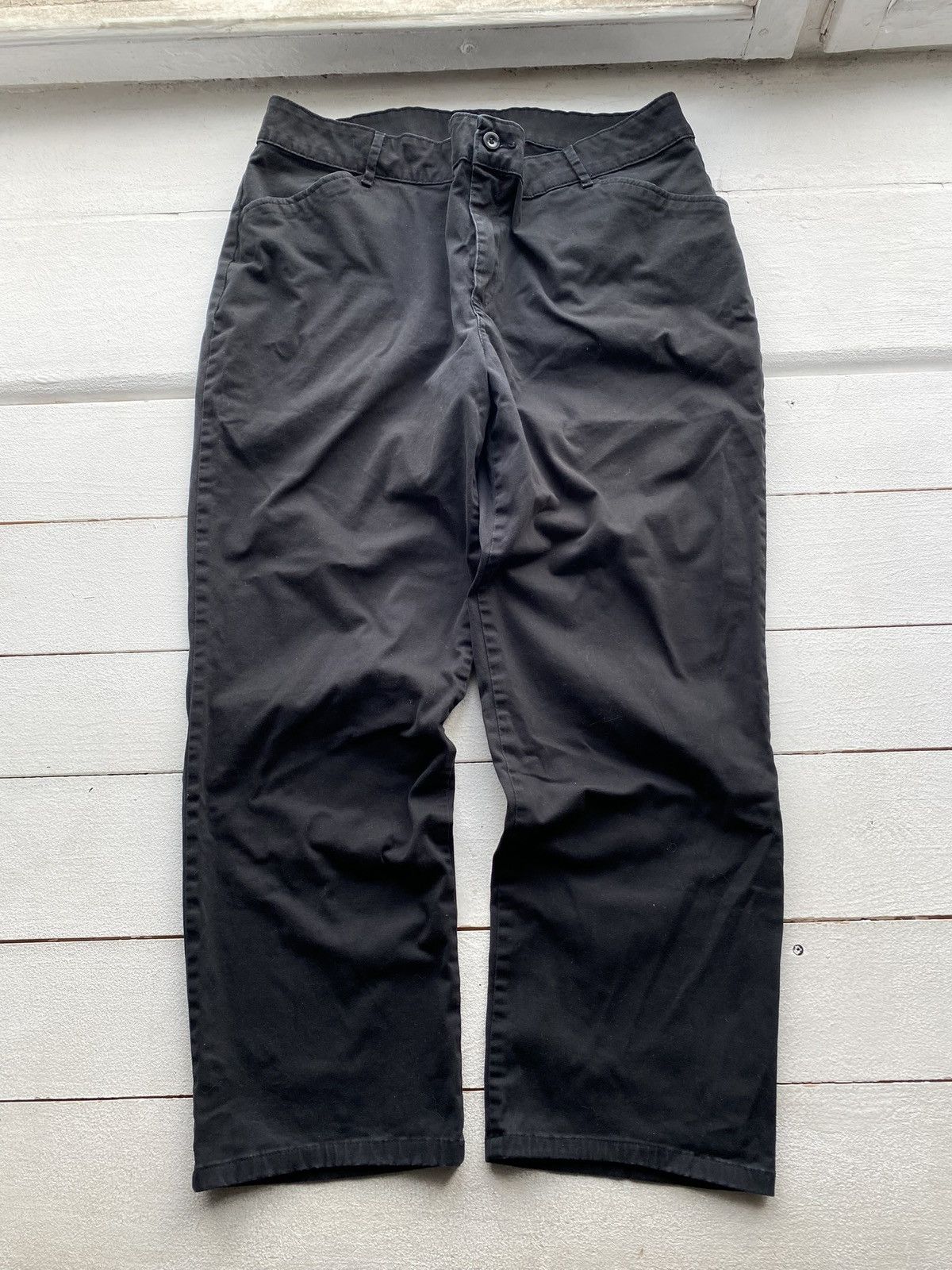 Lee × Vintage 🔥Lee Baggy Relaxed Black Pants 38 Vntg Size 38" / US 16 / IT 52 - 1 Thumbnail