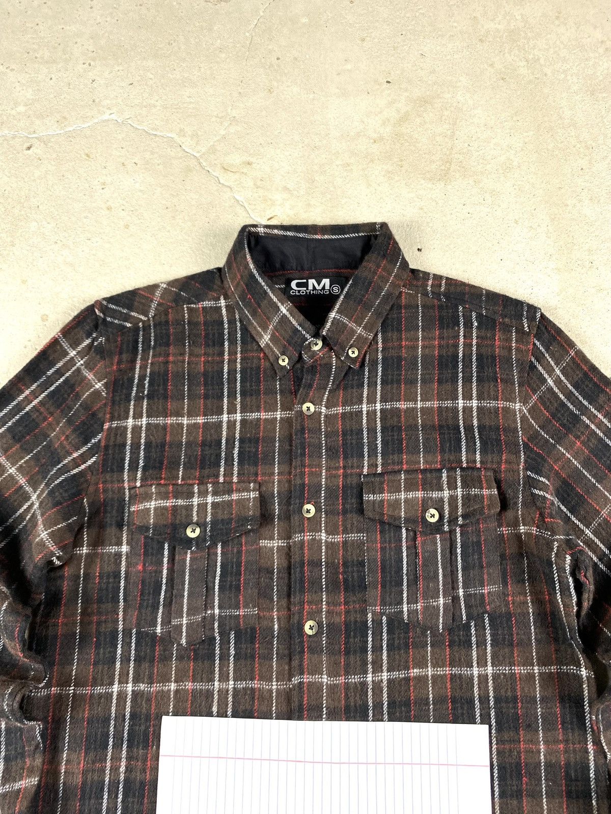 Flannel Brown Vintage Flannel Shirt Checkered Travis Scott Style Size US S / EU 44-46 / 1 - 2 Thumbnail