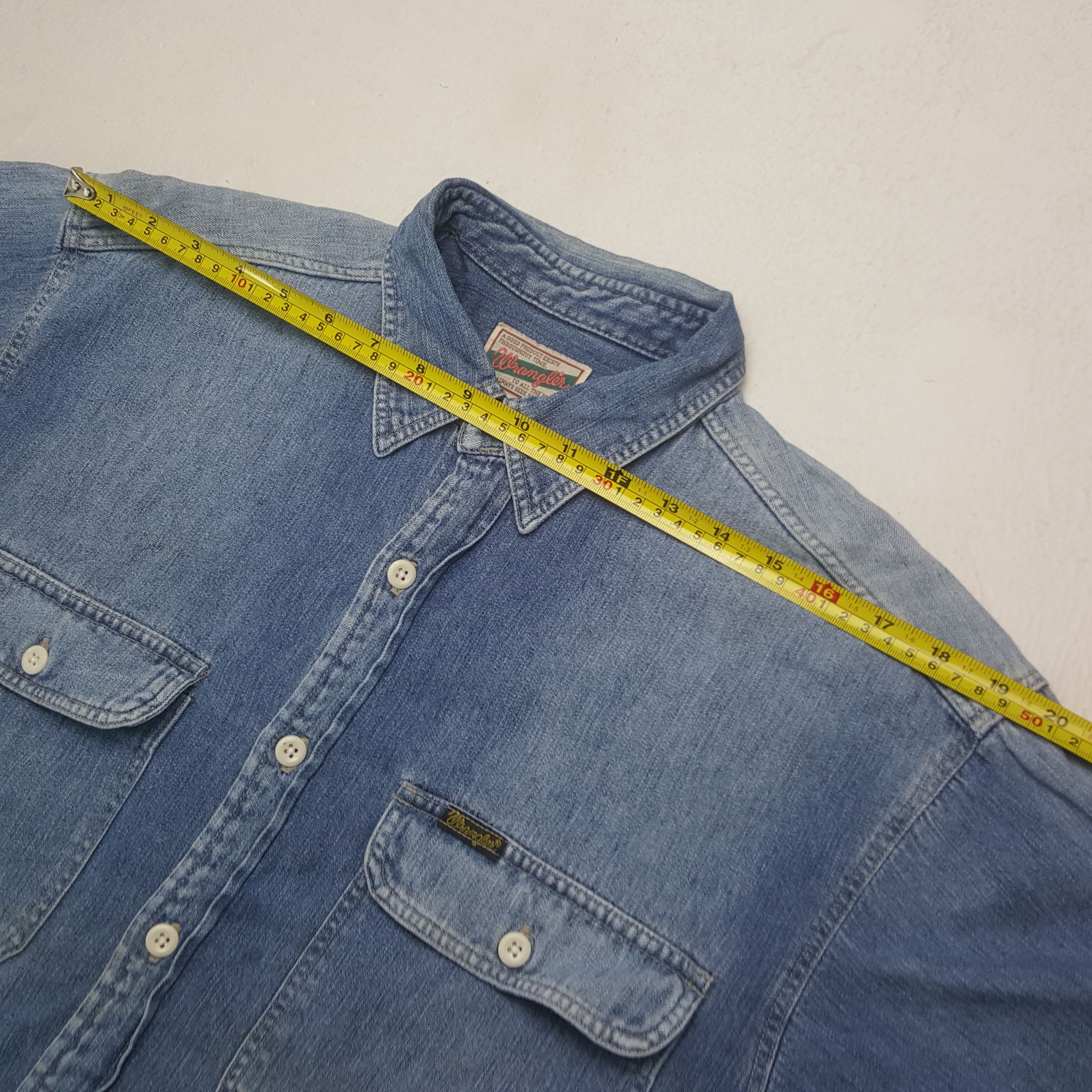 Wrangler Vintage Wrangler Denim Button Up Shirt Size US M / EU 48-50 / 2 - 5 Thumbnail
