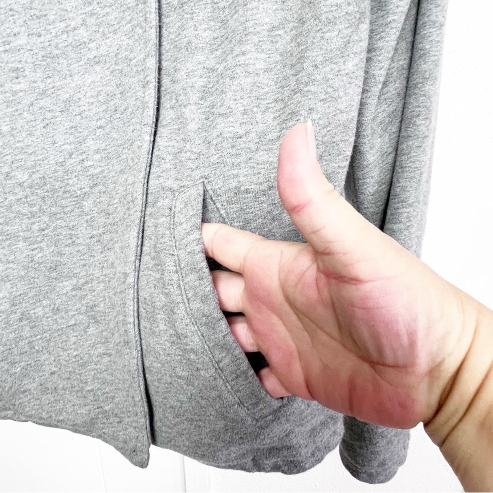 Lands' End Land’s End Grey Sweatshirt Jacket Women’s Size Medium Size M / US 6-8 / IT 42-44 - 4 Thumbnail