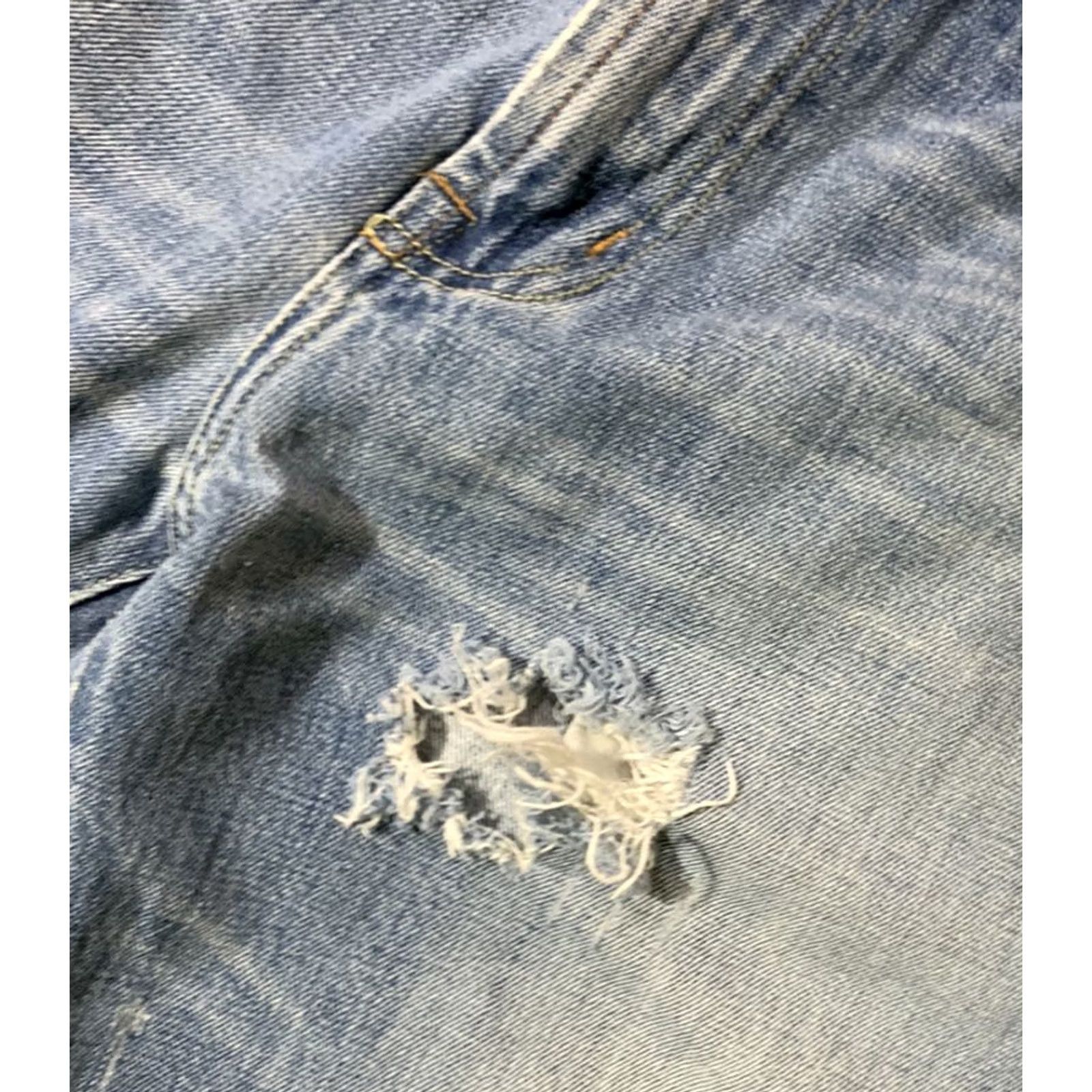 Vintage Erza Fitch Mens Distressed Jeans Size 32 X 30 Extra Large Size US 32 / EU 48 - 6 Thumbnail