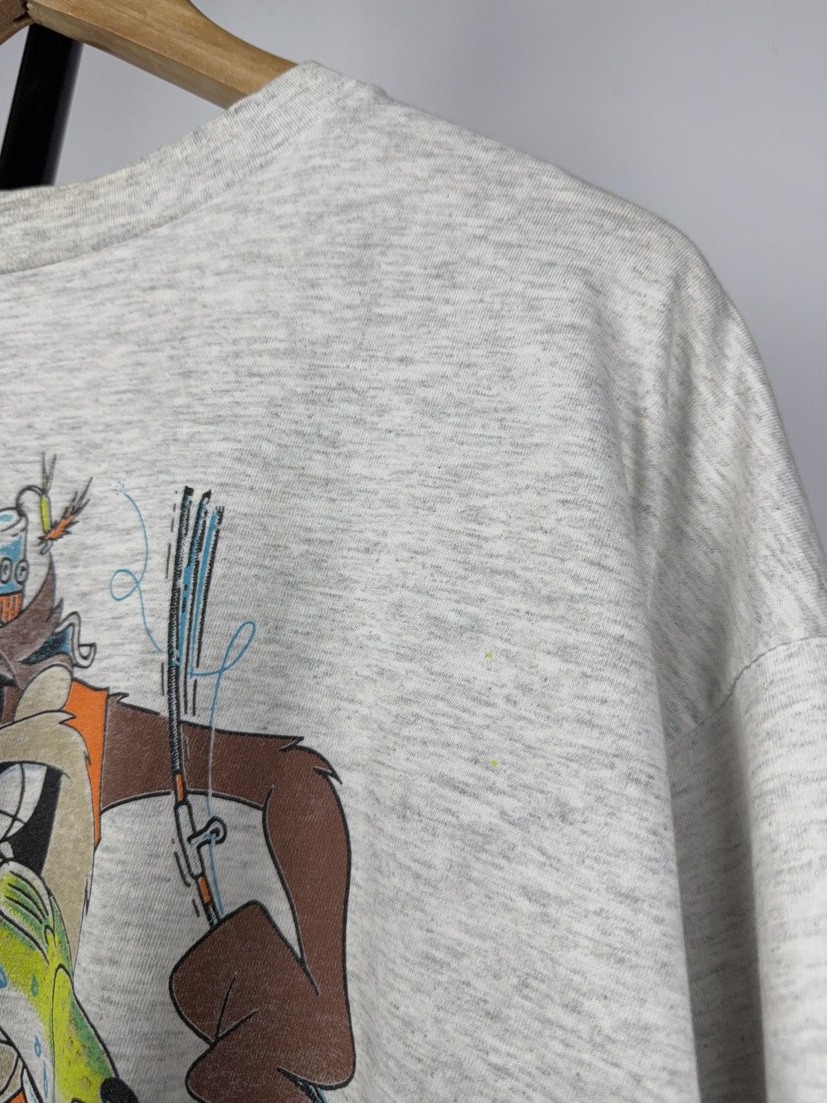 Cartoon Network × Vintage × Warner Bros Vintage 1993 Looney Tunes USA Taz Tasmanian Devil T Shirt Size US XL / EU 56 / 4 - 2 Thumbnail