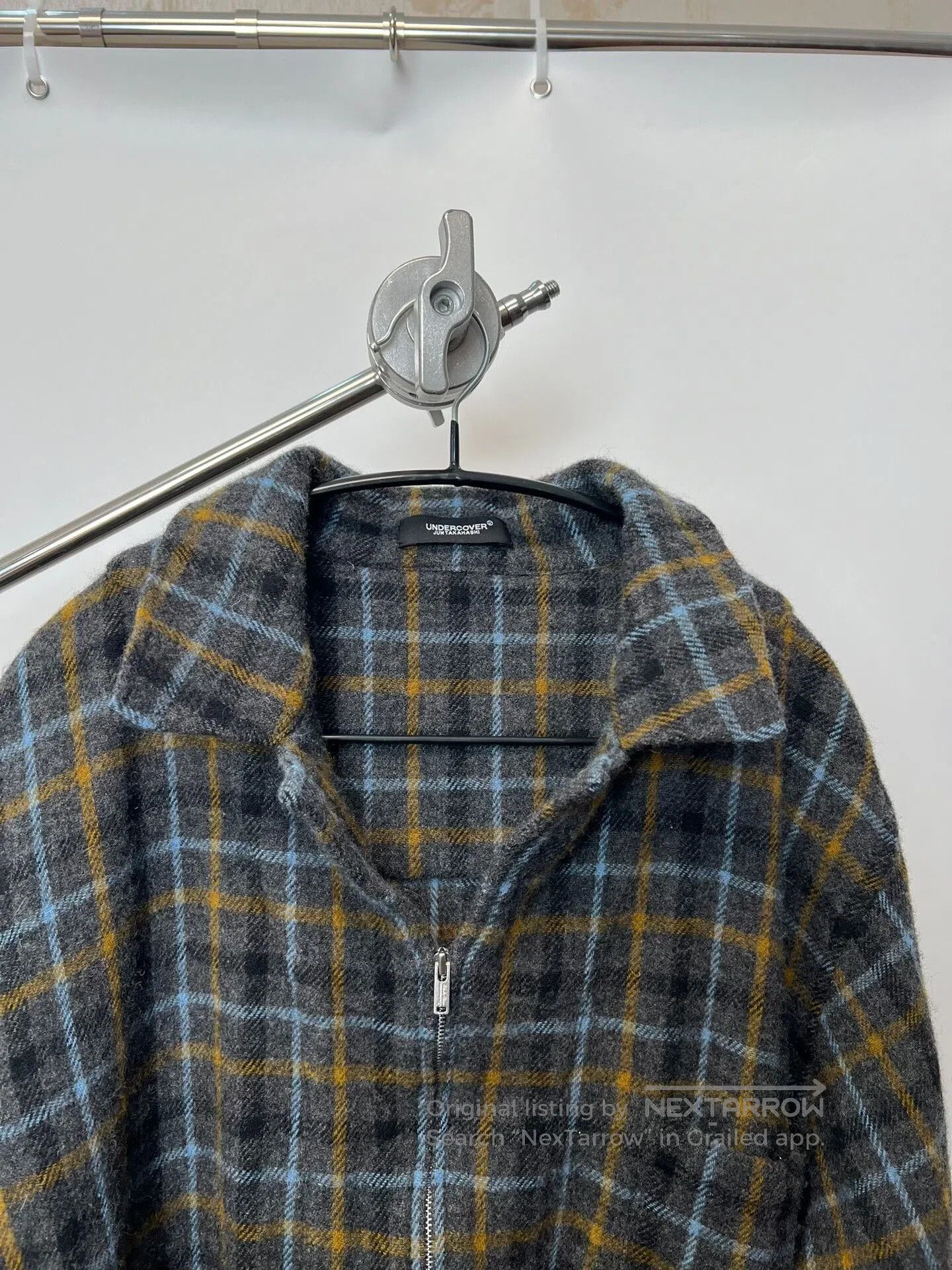 Undercover Undercover Wool Blend Plaid Half-Zip Jacket. Size US L / EU 52-54 / 3 - 3 Thumbnail