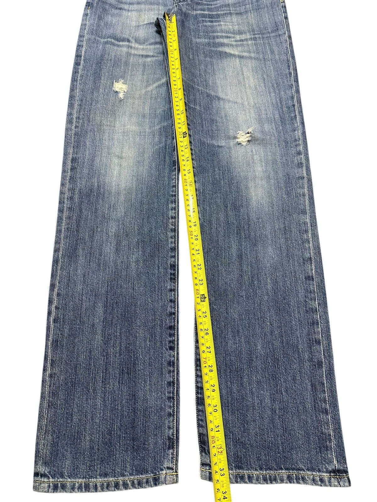 Polo Ralph Lauren Vintage RL Ralph Lauren Blue Faded Wash Distress Jeans Size US 30 / EU 46 - 15 Thumbnail
