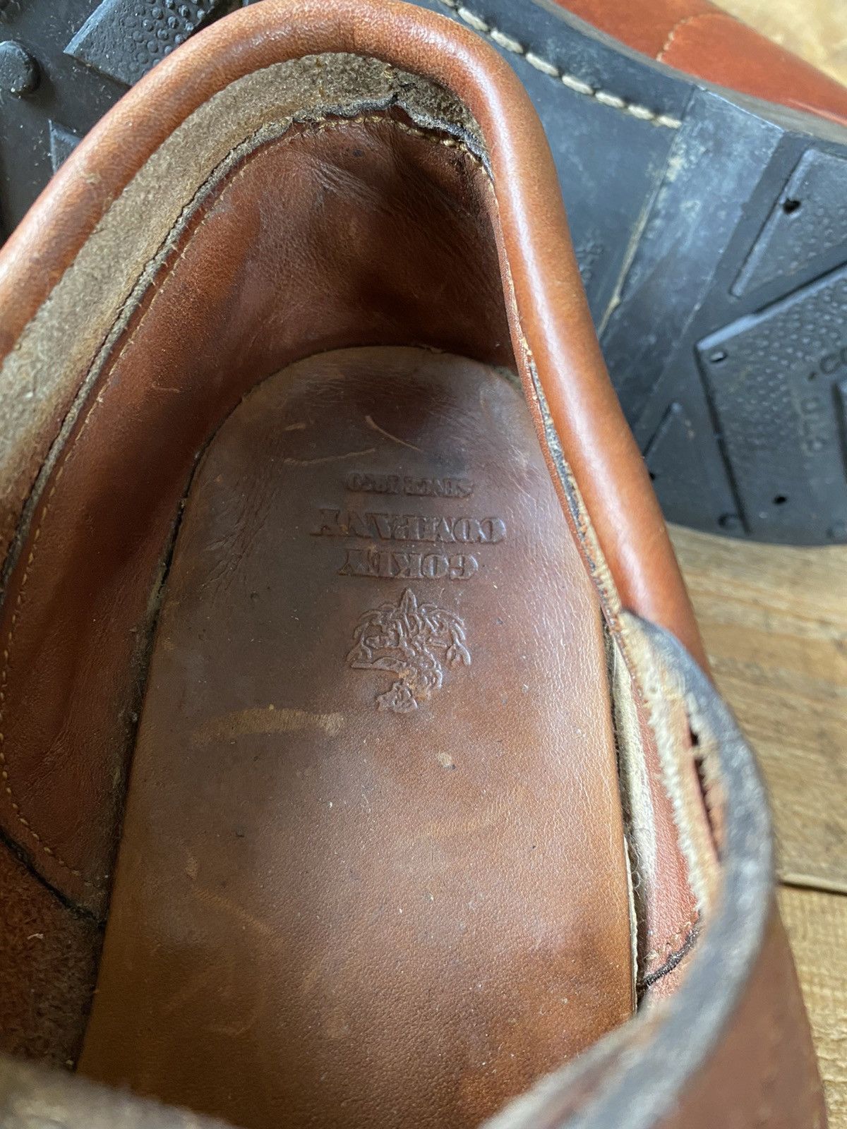 Orvis Orvis gokey brown, boat moccasin leather shoes sz 11.5EE Size US 11.5 / EU 44-45 - 16 Thumbnail