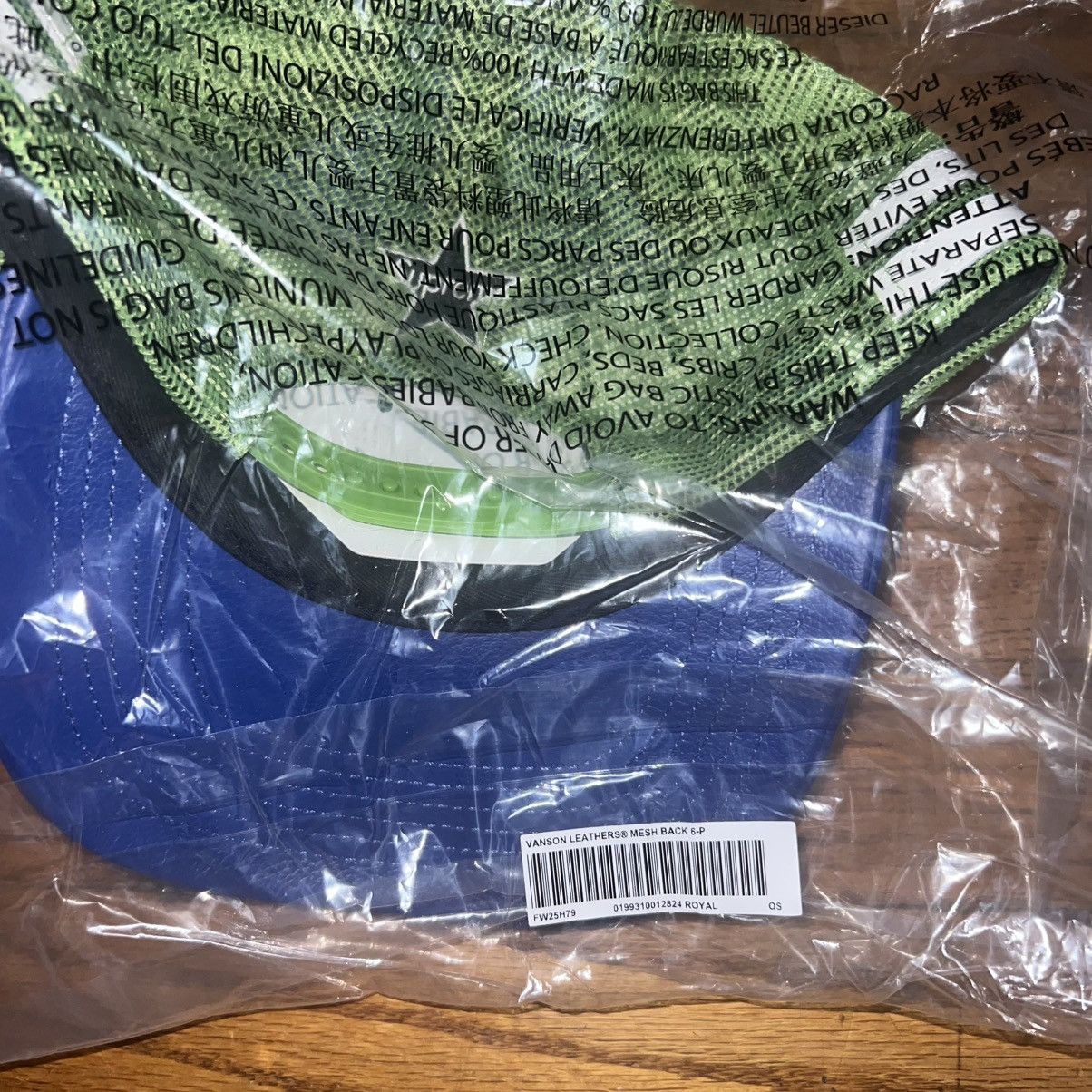 Supreme × Vanson Leathers Supreme Vanson Leathers Mesh Back 6-panel Blue Hat size: OS Size ONE SIZE - 4 Thumbnail