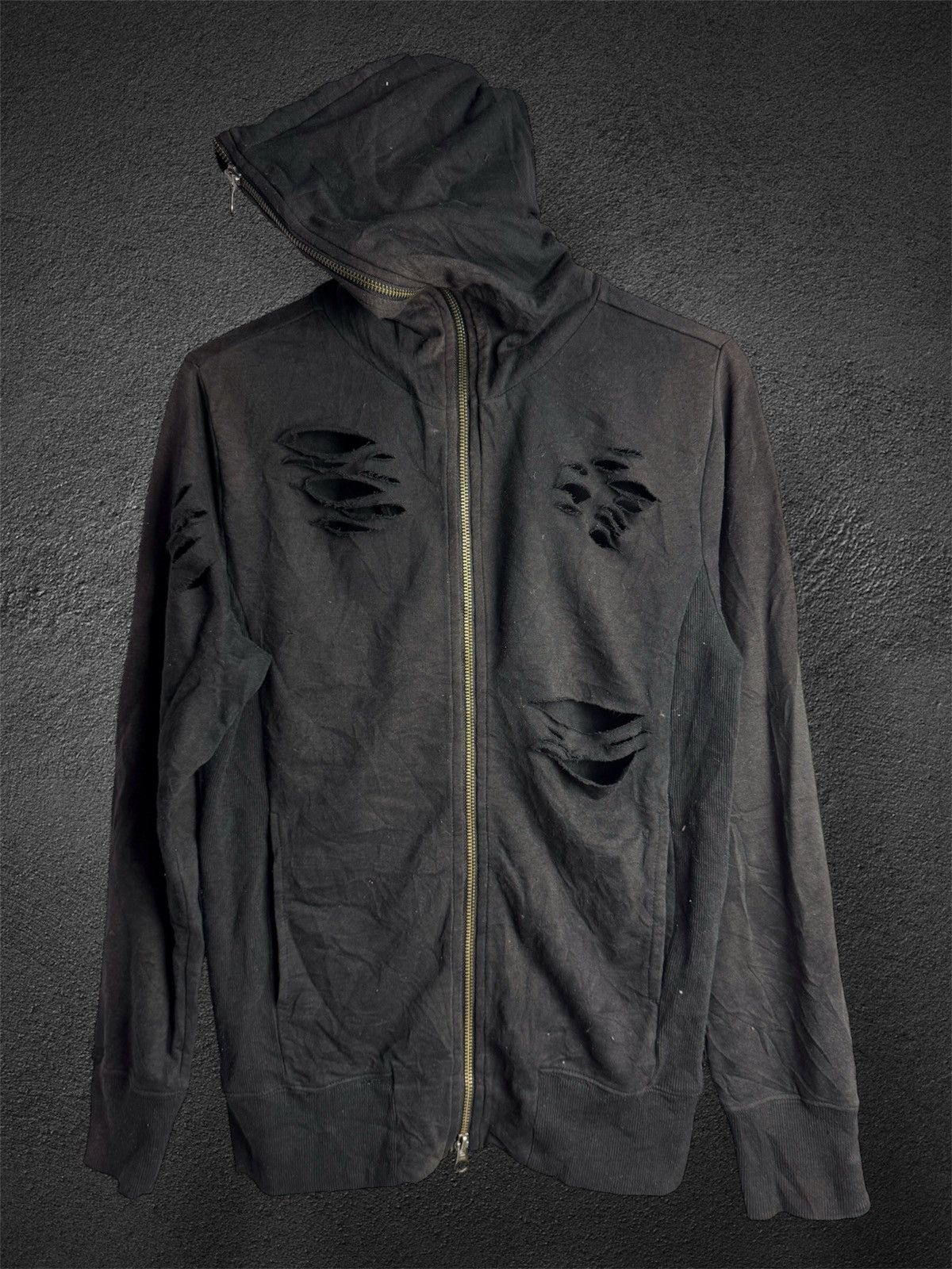 If Six Was Nine Japanese Distressed Faded Hoodie Full Zipper Morgan Homme Size US M / EU 48-50 / 2 - 1 Thumbnail