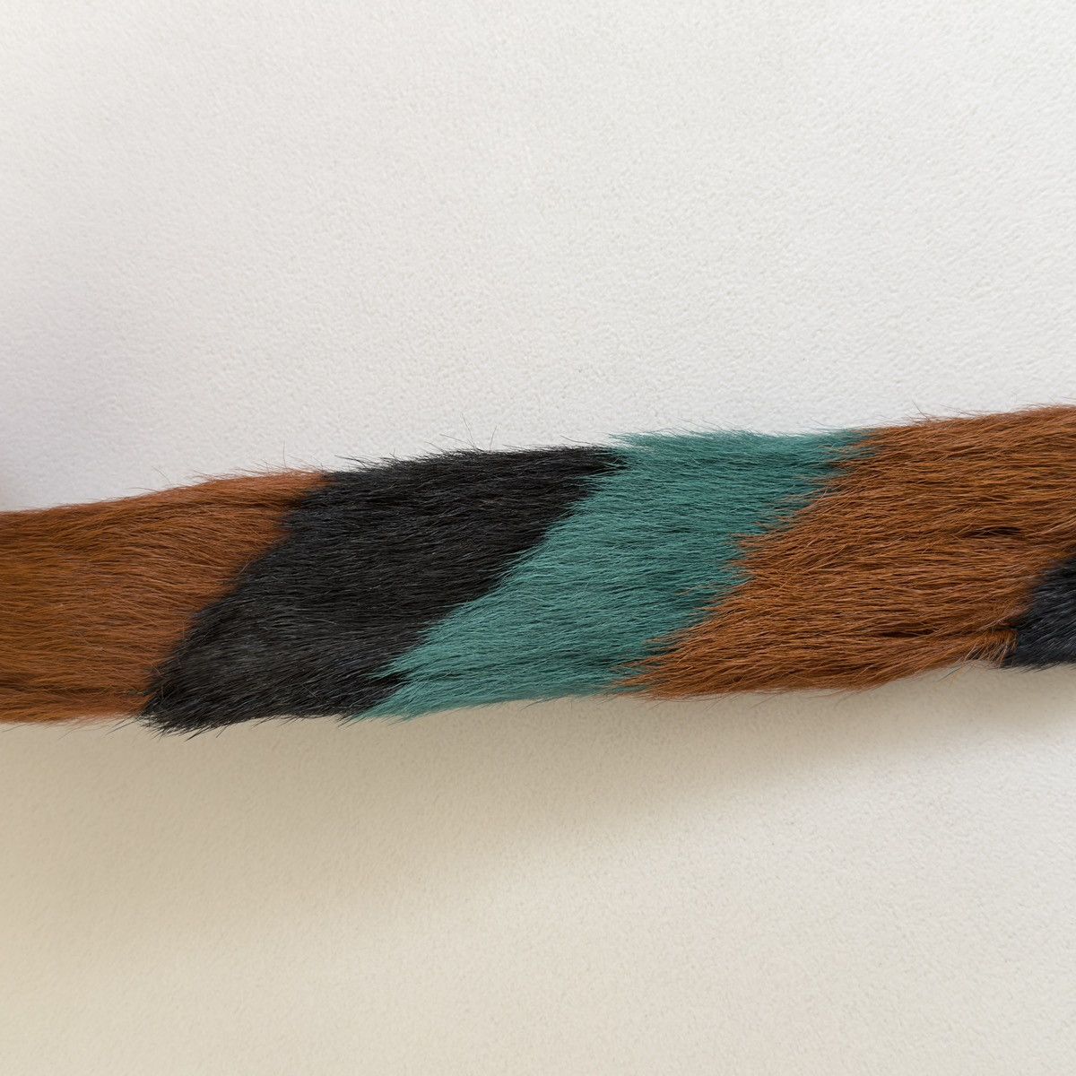 Prada A/W 17 Multicoloured Fur Belt Size 32 - 19 Thumbnail