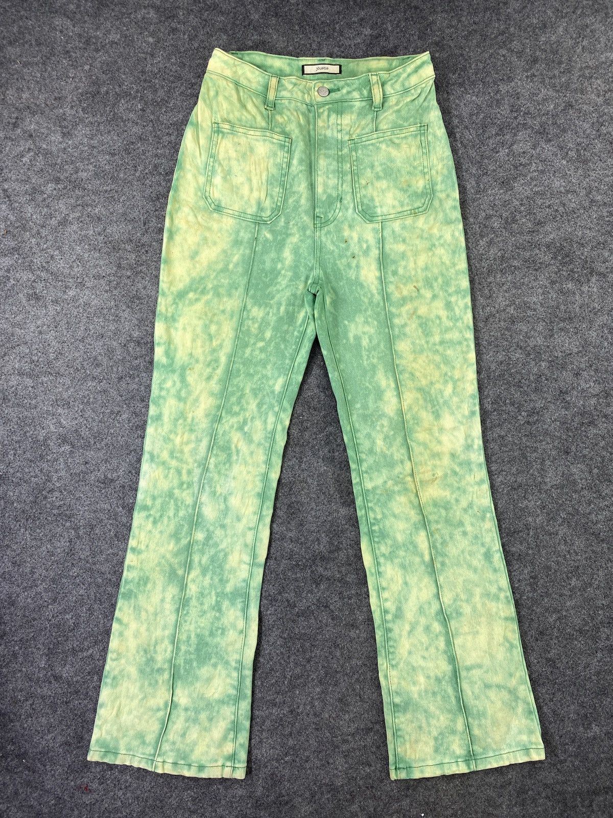 Japanese Brand Jouetie bleach green Jeans - J1013 Size 26" / US 2 / IT 38 - 1 Thumbnail