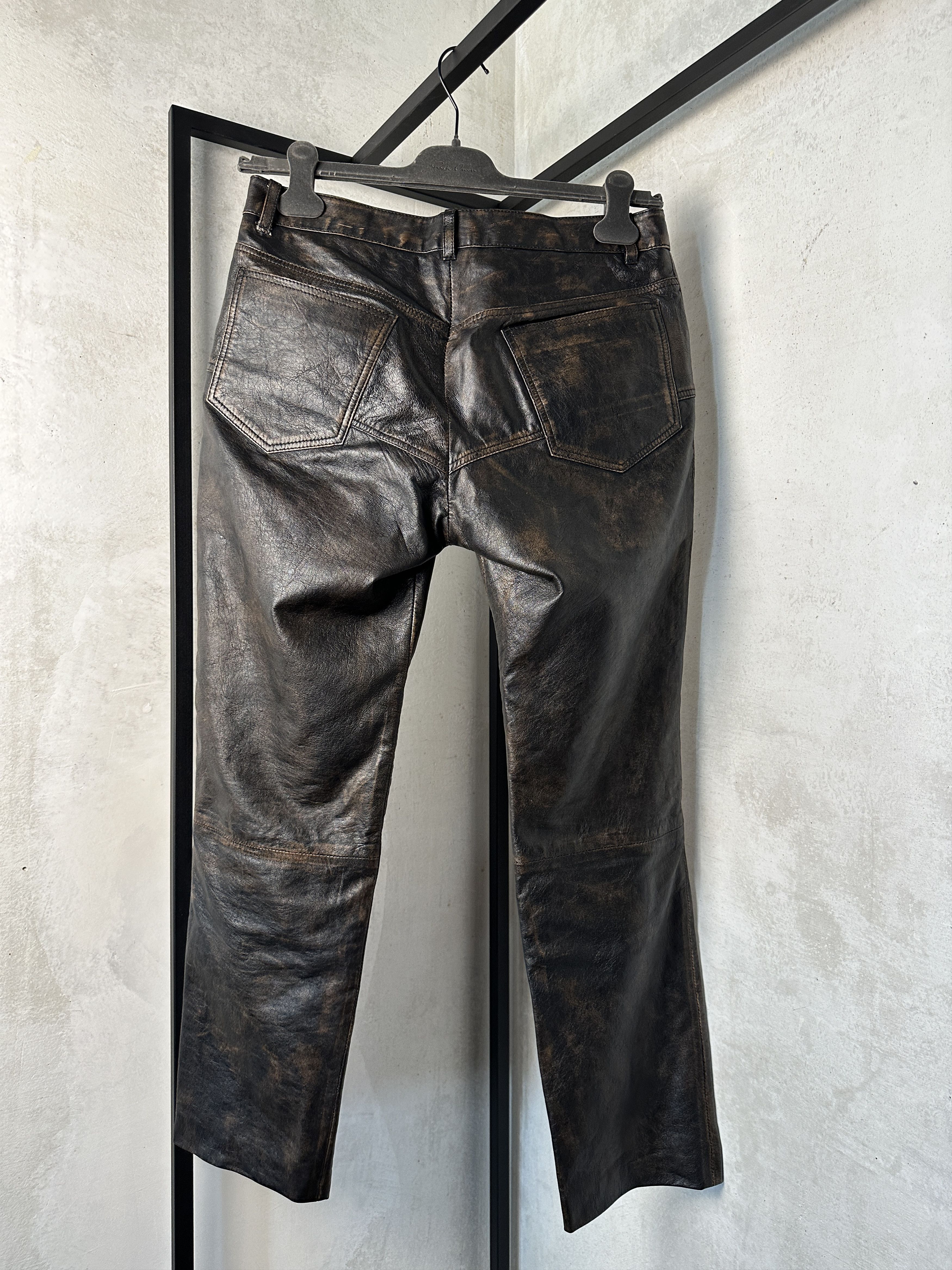 Genuine Leather Lambskin Leather Pants Size 26" / US 2 / IT 38 - 8 Thumbnail