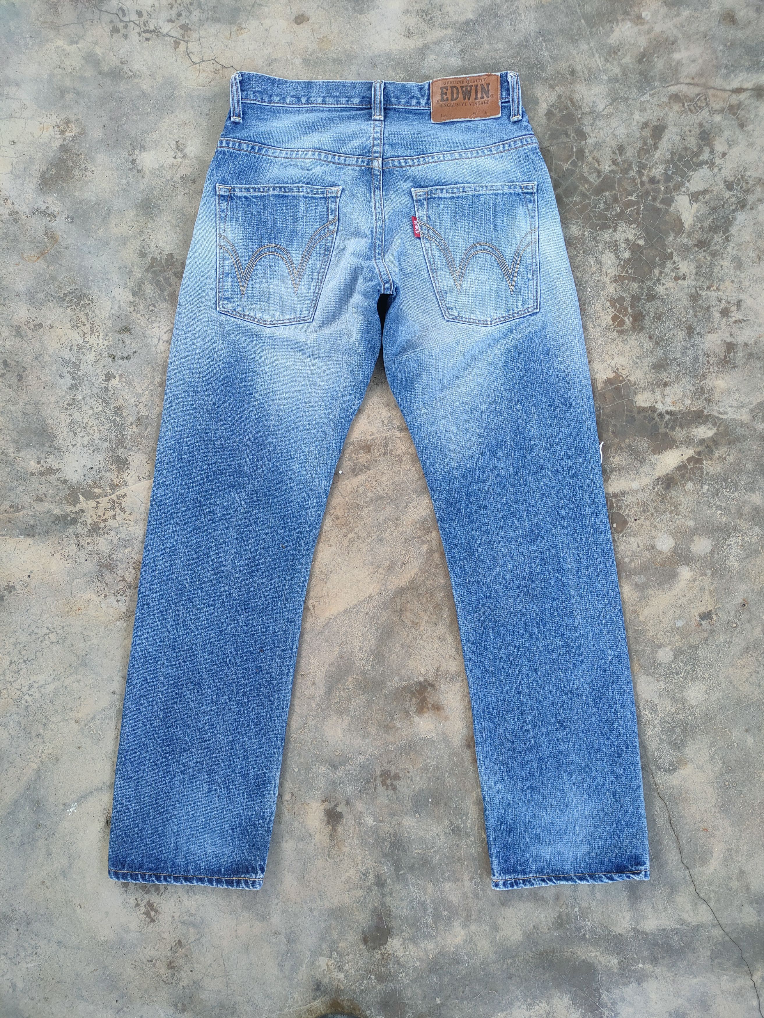 Edwin VINTAGE EDWIN FADED RIPPEP JEAN DENIM PANTS Size US 32 / EU 48 - 6 Thumbnail
