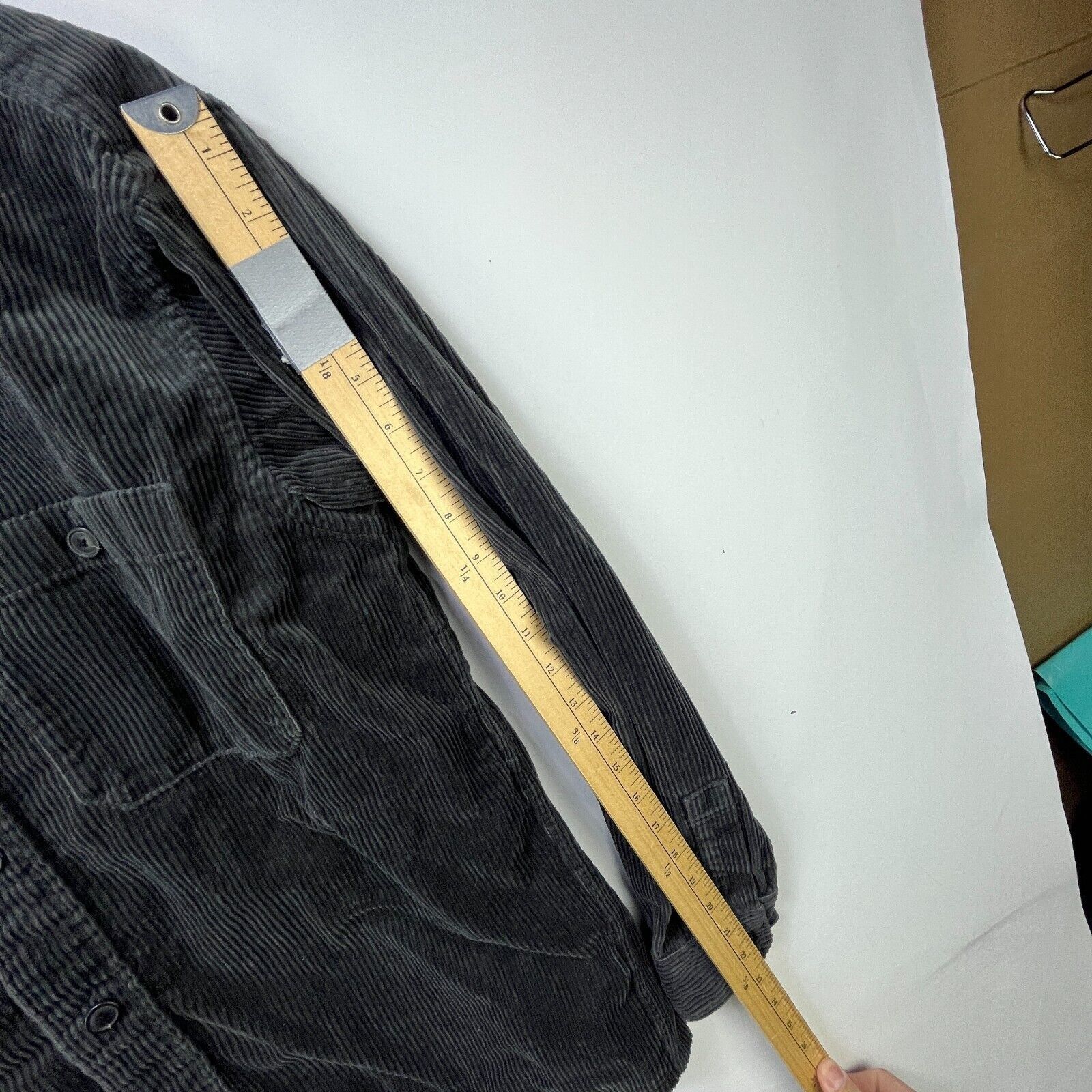 Uniqlo × Vintage Uniqlo Corduroy Button Up Shirt XS Dark Gray Longsleeve Size US XS / EU 42 / 0 - 9 Thumbnail