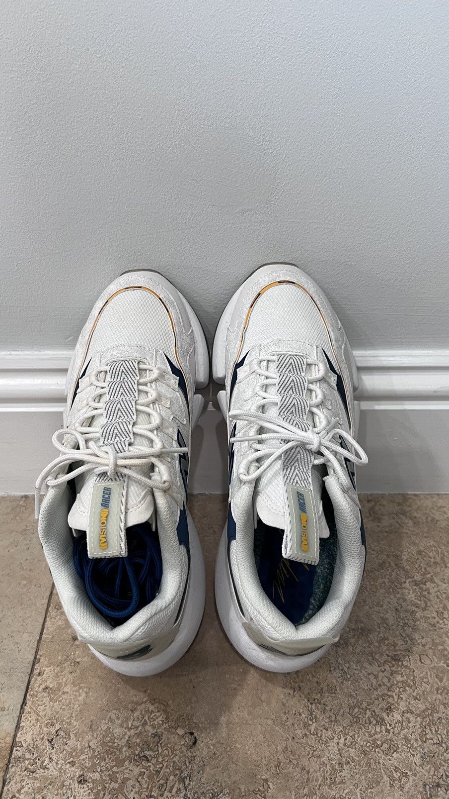 Jaden Smith × New Balance New Balance Vision Racer Jaden Smith White Navy Yellow Sz 11 Size US 11 / EU 44 - 12 Thumbnail