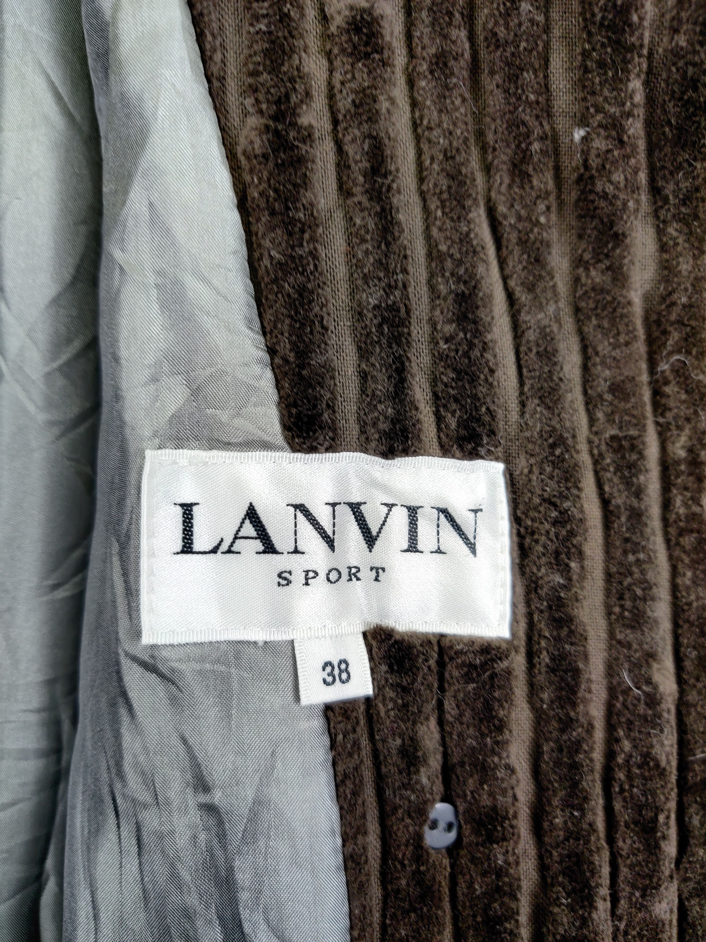 Lanvin Vintage Lanvin Sports Double Breasted Corduroy Coat Size US M / EU 48-50 / 2 - 14 Thumbnail