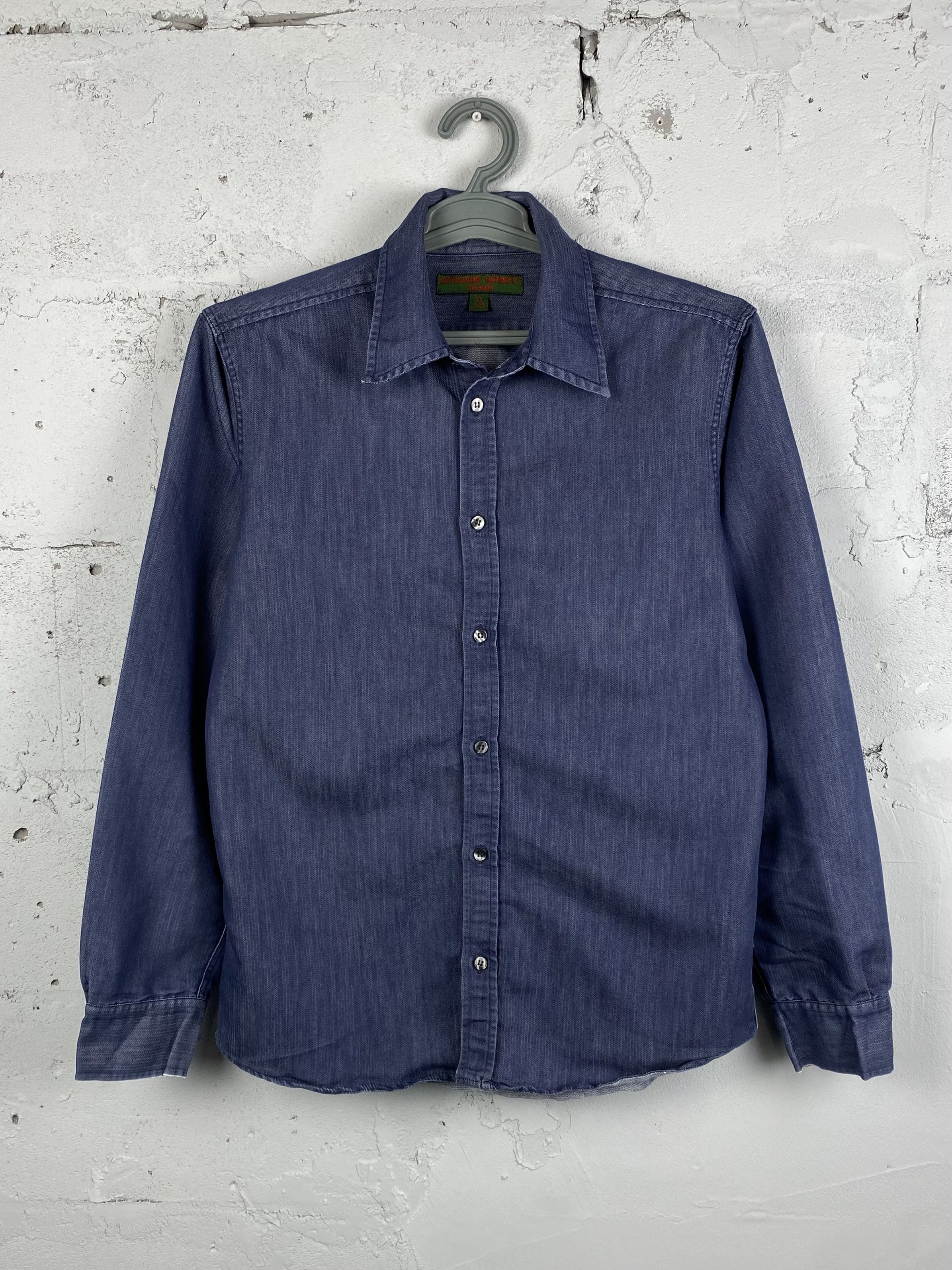 Hysteric Glamour × Katharine Hamnett London Katharine Hamnett Indigo Jeans Denim Overshirt Size US XL / EU 56 / 4 - 1 Thumbnail