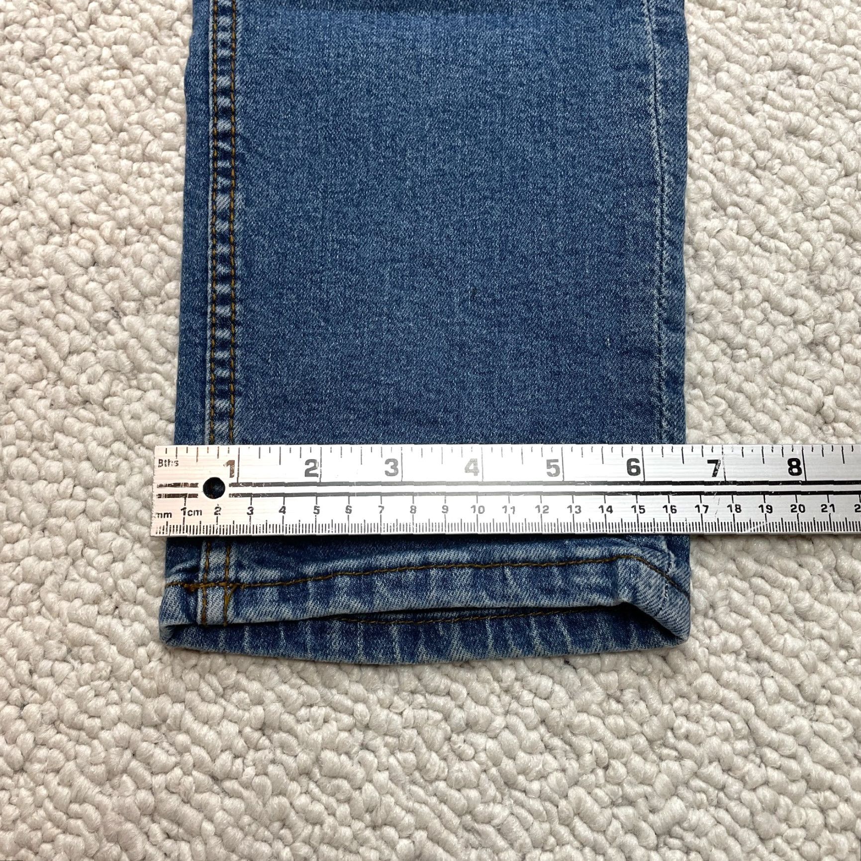 Vintage Pull&Bear Jeans Mens 34x31 Slim Straight Leg Dark Blue Denim Casual Slimming 5-Pocket 34 Inseam Regular Waist Mens Jeans Size US 34 / EU 50 - 2 Thumbnail