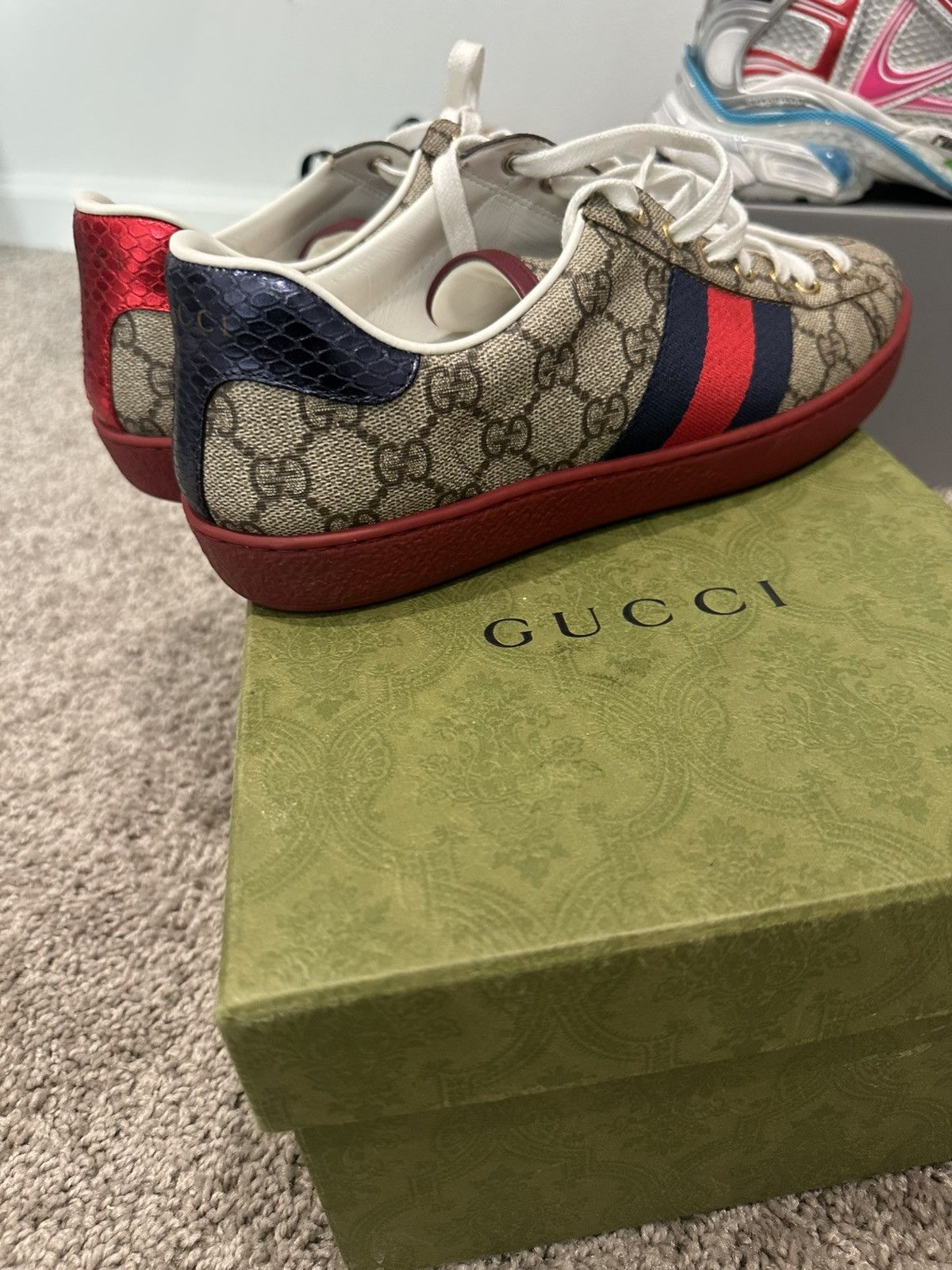 Gucci Gucci Ace GG Sneakers Size US 7.5 / EU 40-41 - 6 Thumbnail