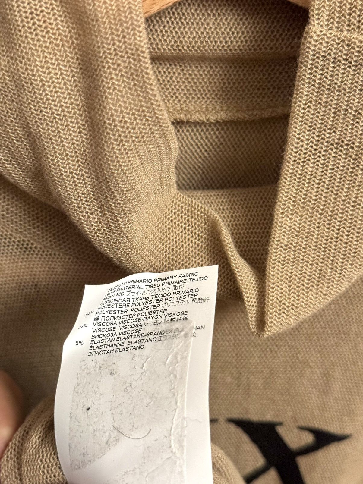 Maison Margiela margiela mm6 men unisex mesh nude top S fitted Size US S / EU 44-46 / 1 - 5 Thumbnail