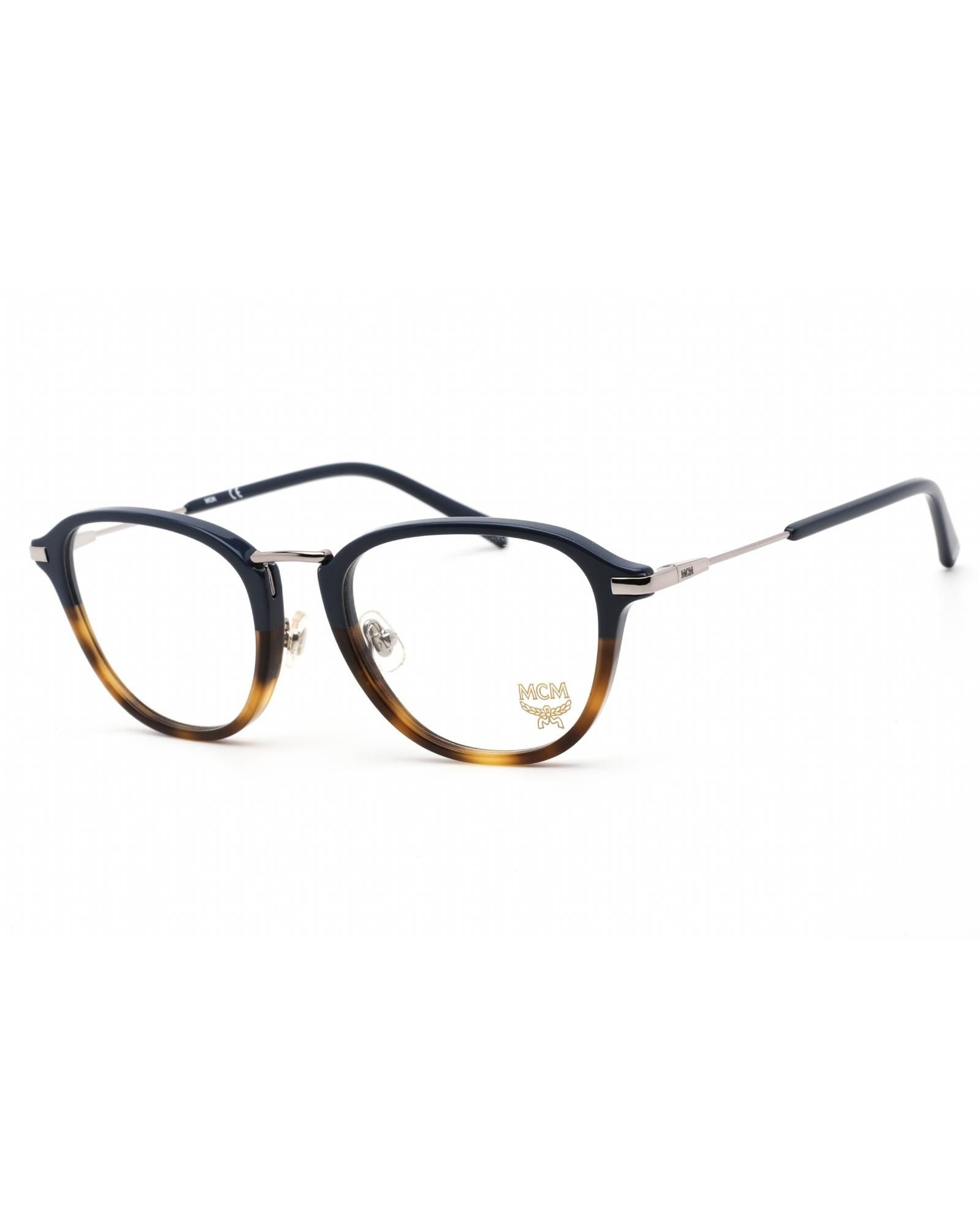 image of MCM2703 Eyeglasses Havana Blue /clear Demo Lens, Women's