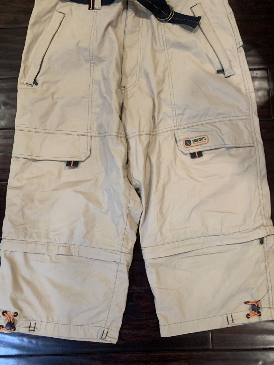 Sideout vintage cream sideout cargo shorts Size US 34 / EU 50 - 4 Thumbnail