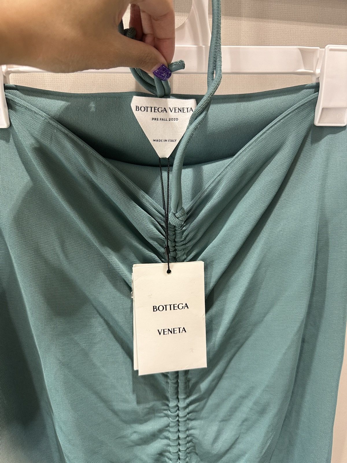 Bottega Veneta NWT Authentic Bottega Veneta Mini Dress Emerald Green in S Size S / US 4 / IT 40 - 4 Thumbnail