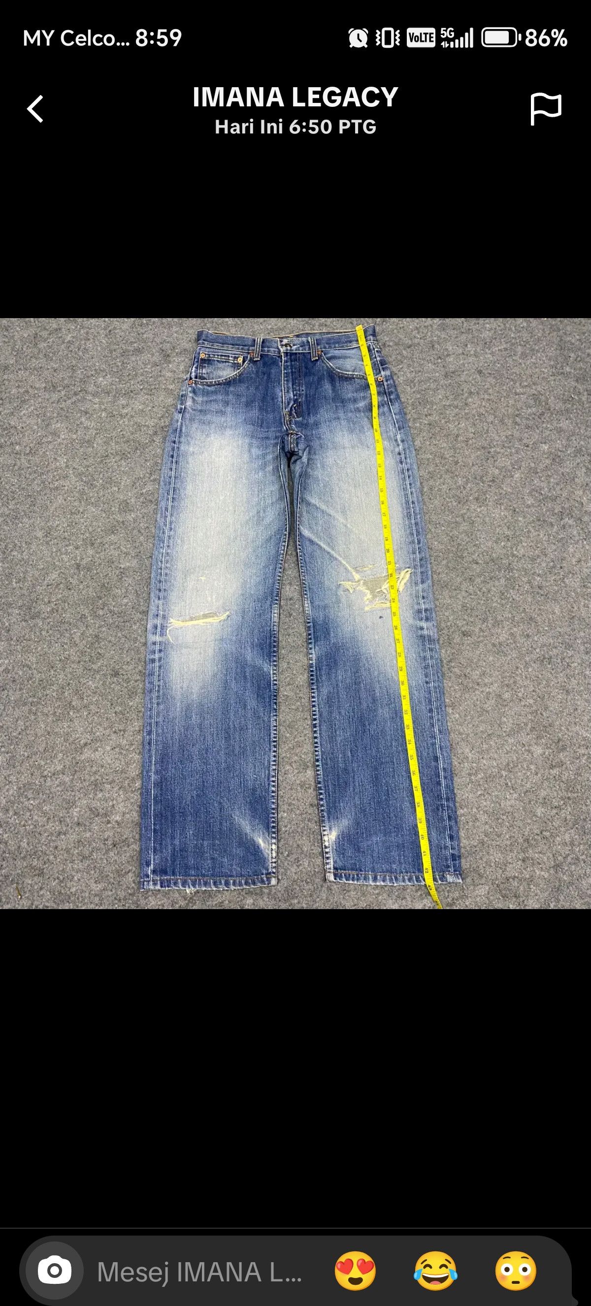 Levi's Vintage Clothing Vintage Levis Distressed Denim Kurt Cobain Style Size US 30 / EU 46 - 3 Thumbnail