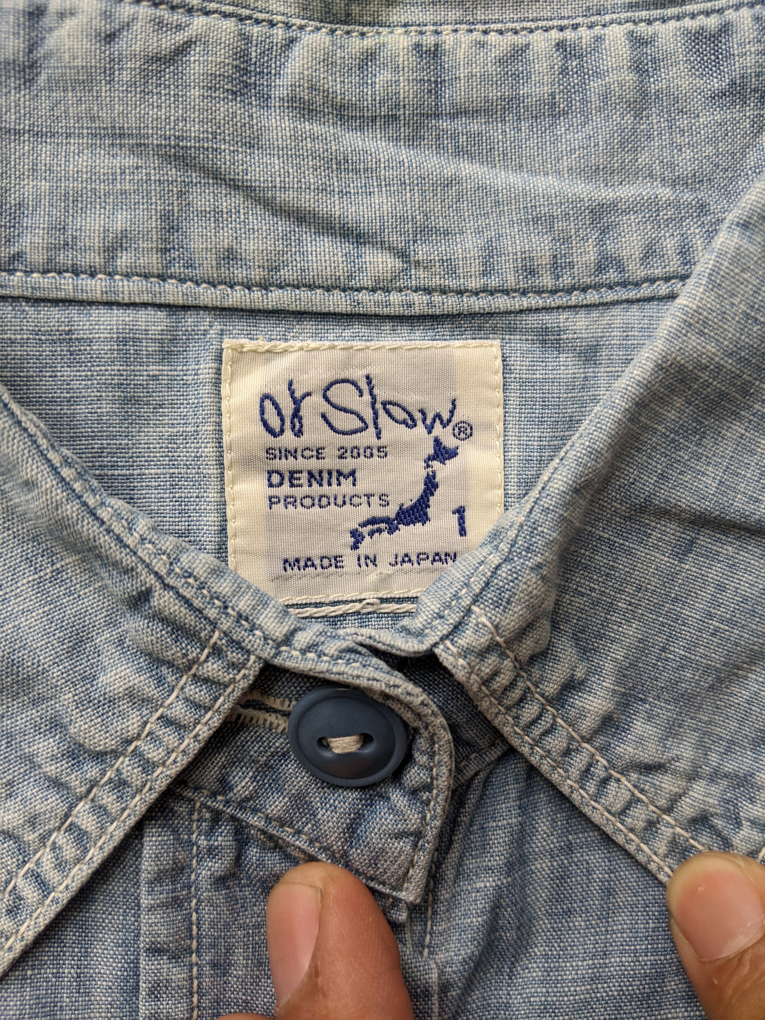 Orslow Orslow Chambray Shirt Size US S / EU 44-46 / 1 - 7 Thumbnail