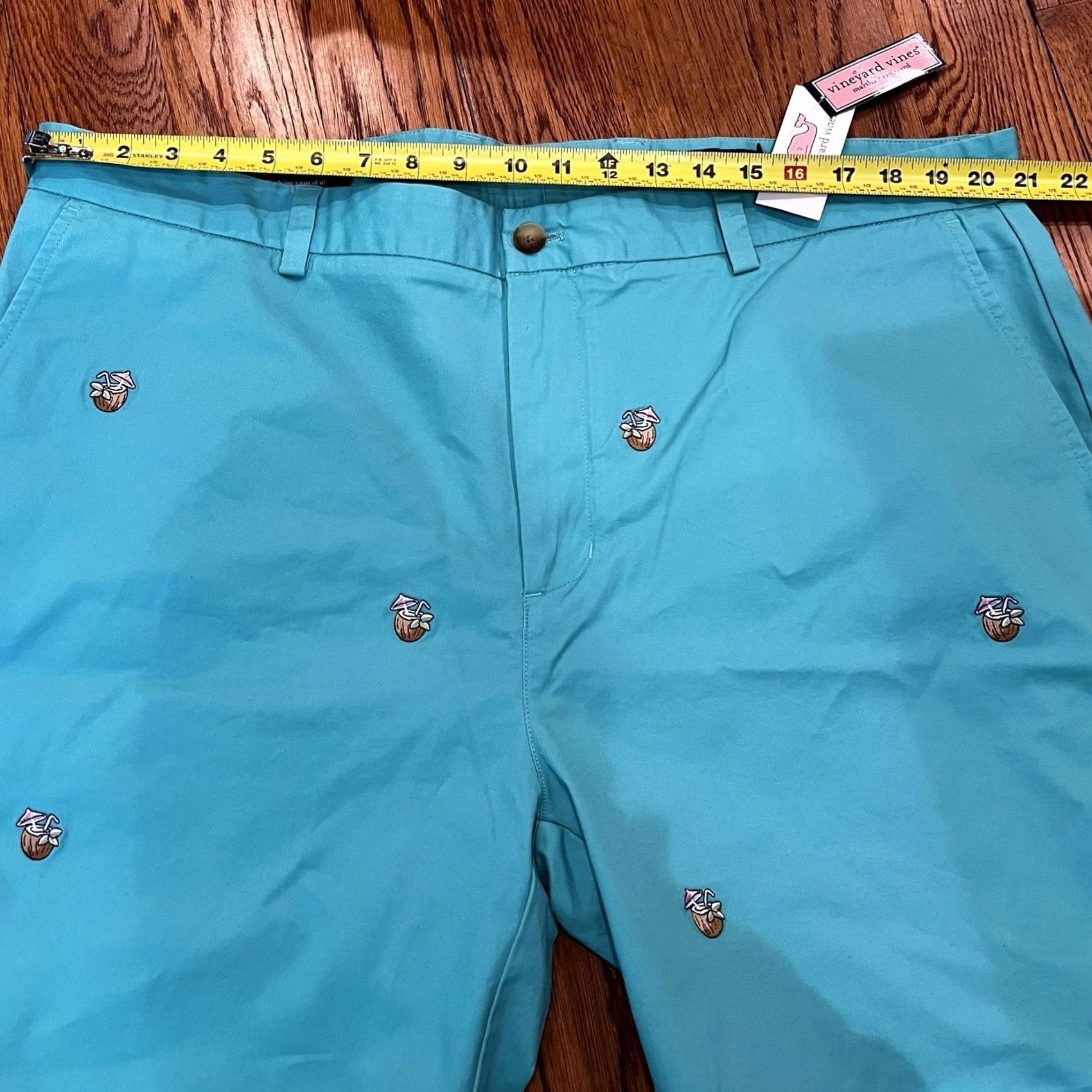 Vineyard Vines Vineyard Vines Classic Fit Breaker Shorts 42x9 Men Green Twill 100% Cotton Chino Preppy Beach NWT Size US 42 / EU 58 - 3 Thumbnail