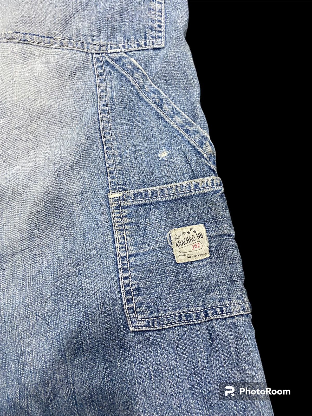 ANACHRONORM SUPER DESTROYED BAAGY PANTS ANACHRONORM DOUBLE KNEE DESIGN Size US 36 / EU 52 - 7 Thumbnail