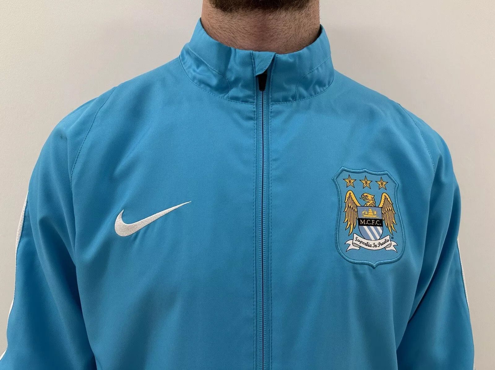 Nike Manchester City Training Football Soccer Track Jacket Mens Size US M / EU 48-50 / 2 - 2 Thumbnail