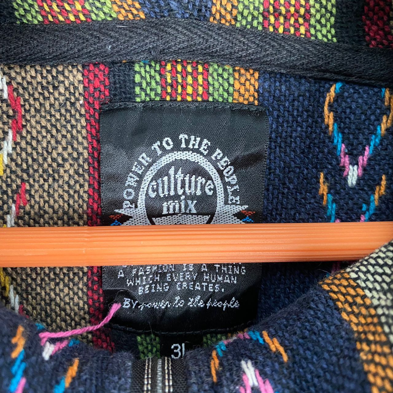 Vintage Vintage Power to the People Culture Mix Full Zip Hoodie Size US XXL / EU 58 / 5 - 10 Thumbnail