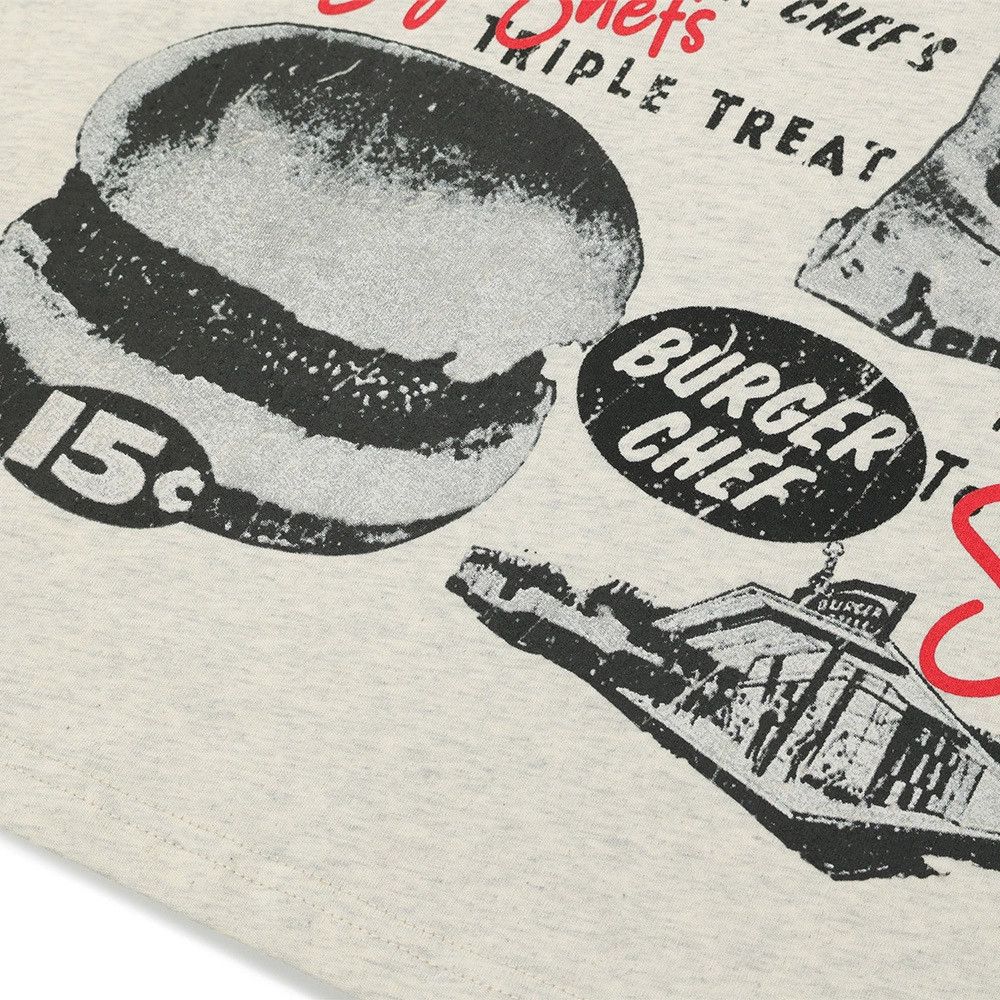 Vintage Men's loose trendy hamburger fries printed T-shirt Size US M / EU 48-50 / 2 - 4 Thumbnail