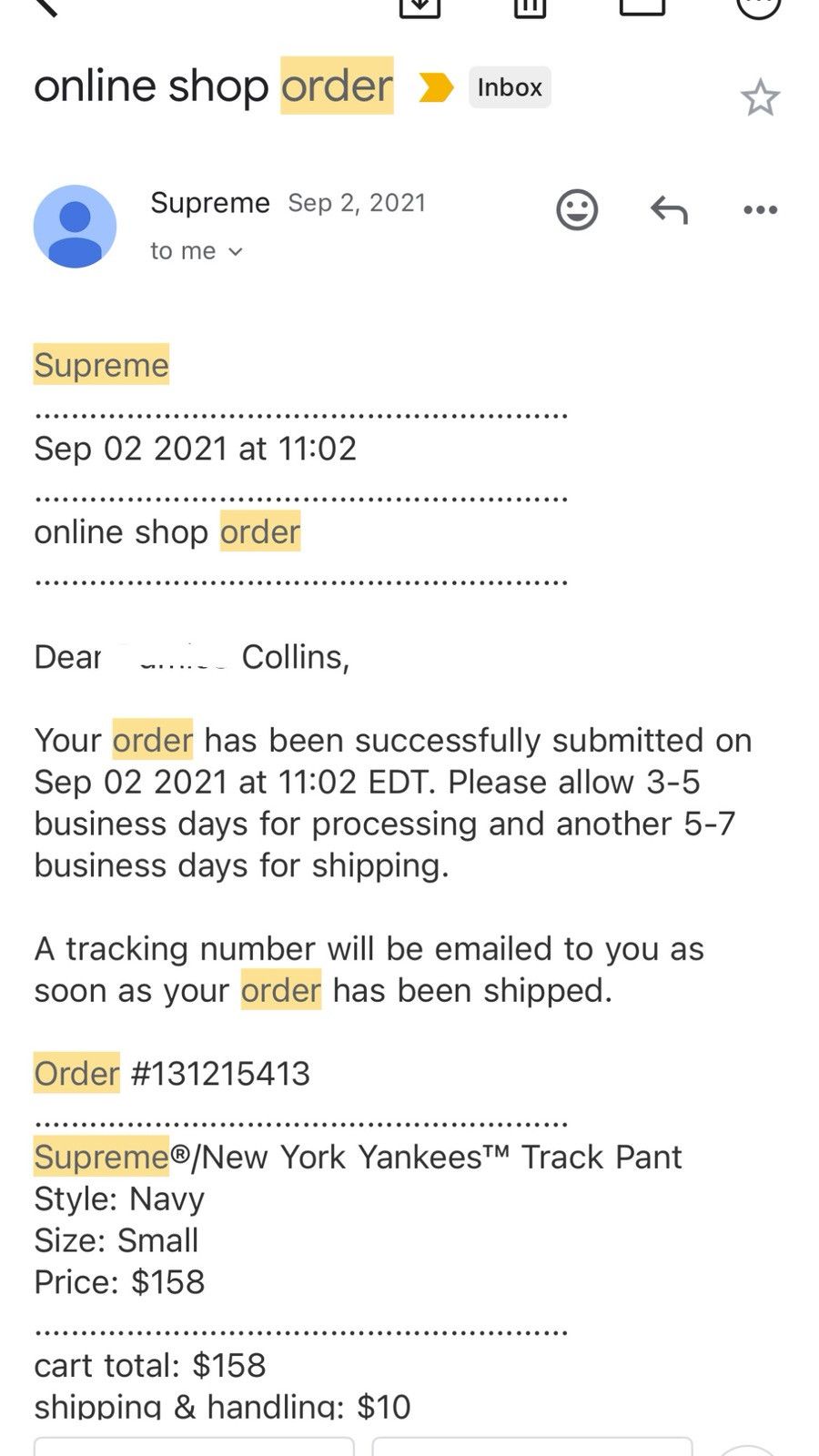 Supreme Supreme X Yankee Track Sweat Pants Size US 29 - 14 Thumbnail