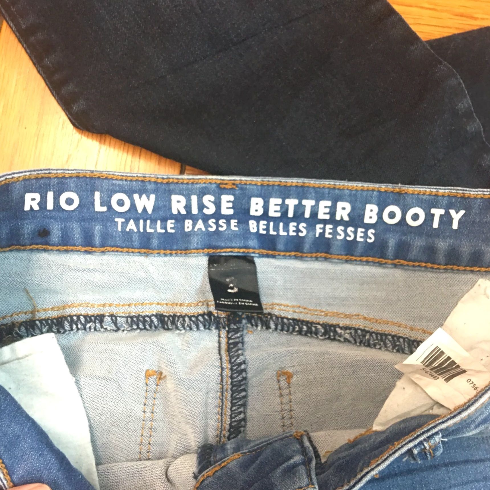 Vintage Rio Jeans Skinny Blue Denim Juniors Size 3 Low Rise 29in Inseam 5-Pocket Women’s Casual Pants Womens Size 26" / US 2 / IT 38 - 7 Thumbnail