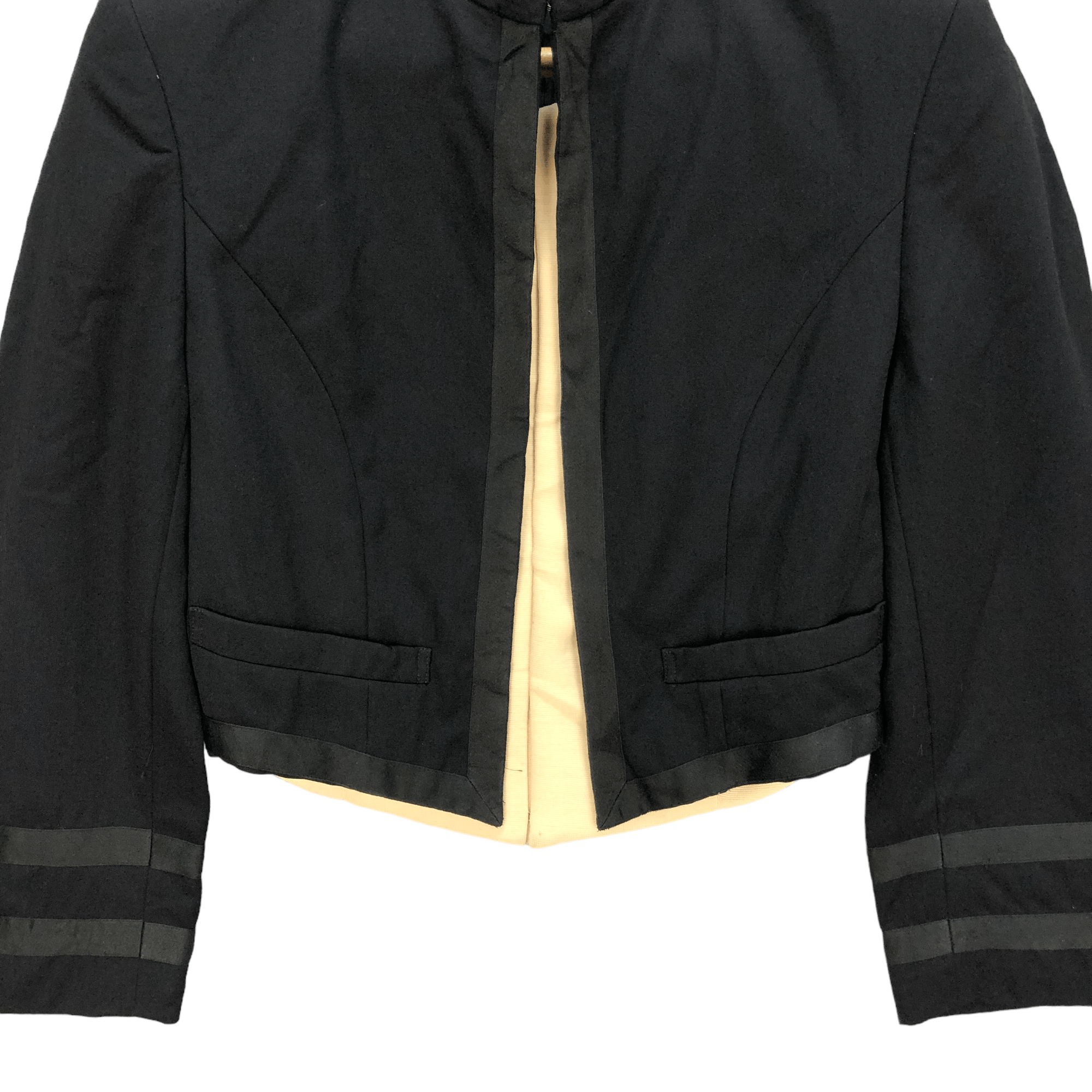 Comme des Garcons RARE💥CDG AD1989 Double Layered Crop Jacket #5197-179 Size M / US 6-8 / IT 42-44 - 3 Thumbnail