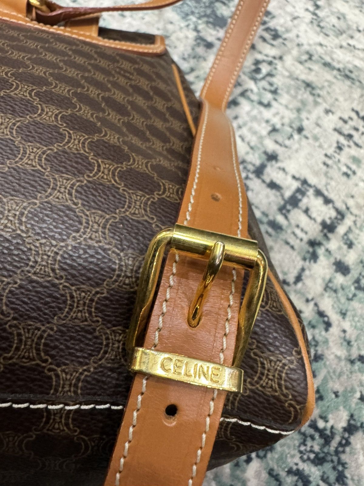 Celine CELINE C.E06-2 MACADAM MONOGRAM COATED FABRIC BAGPACK Size ONE SIZE - 6 Thumbnail