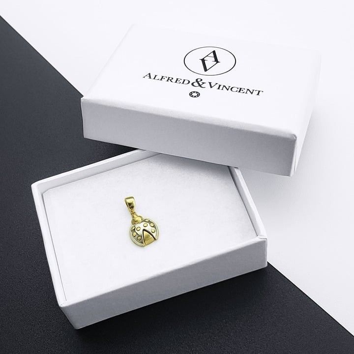 Other Ladybug Lady-Luck Insect Charm 14k Yellow White Gold Pendant Size ONE SIZE - 1 Thumbnail