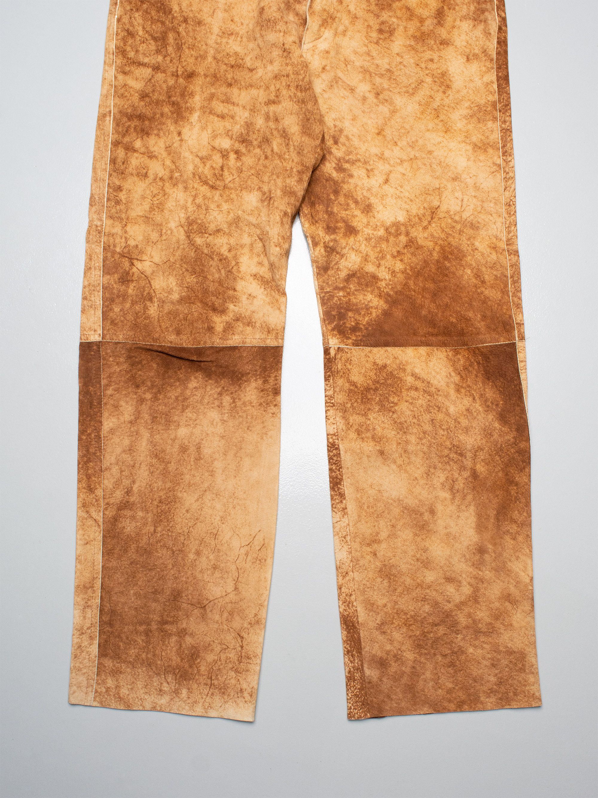 Jean Paul Gaultier JPG.Jean's - (vintage) - men's belted cowhide leather pants Size US 38 / EU 54 - 4 Thumbnail
