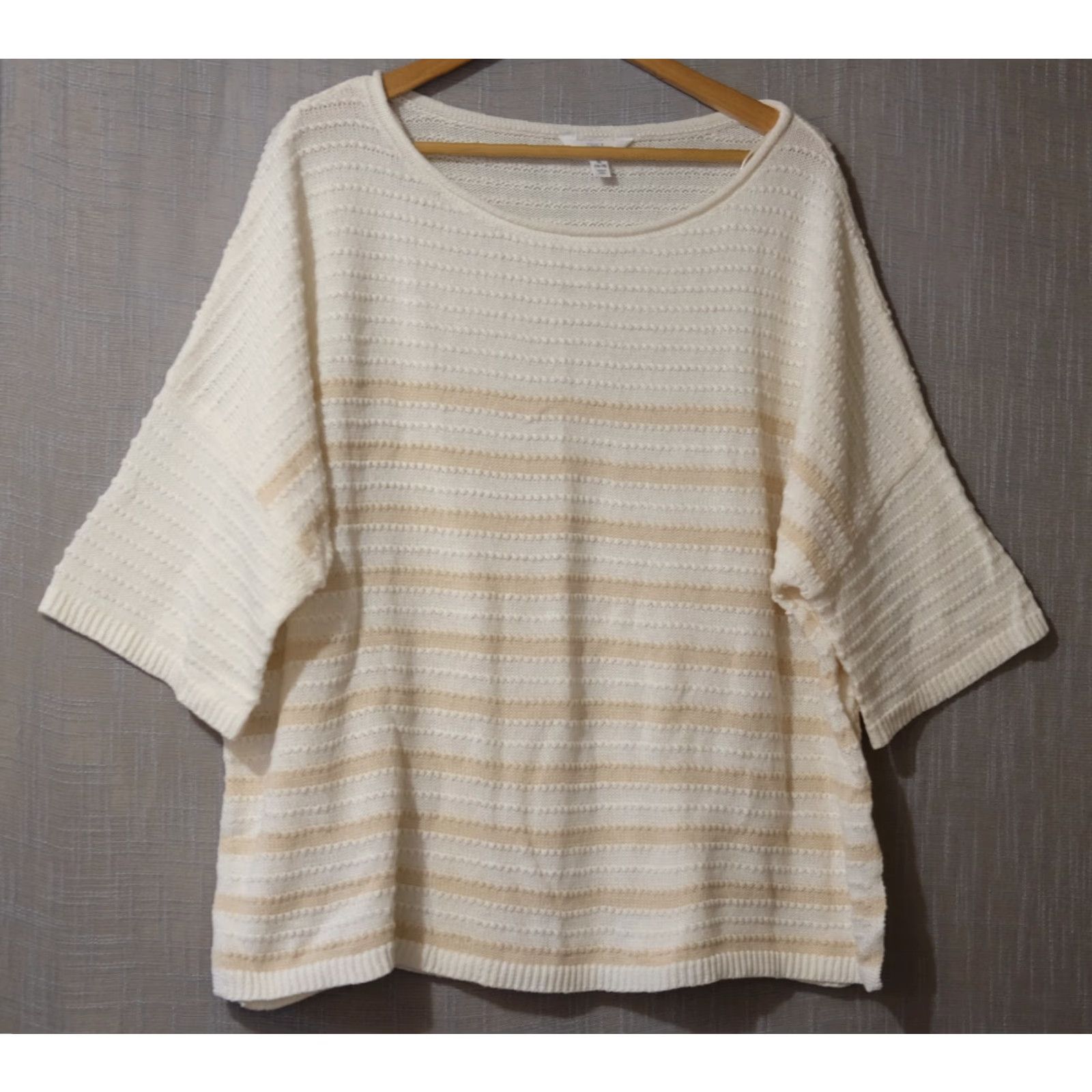 Vintage Time and Tru Sweater White/Beige Oversized Women's XL (16-18) #A11-41 Size XL / US 12-14 / IT 48-50 - 2 Thumbnail