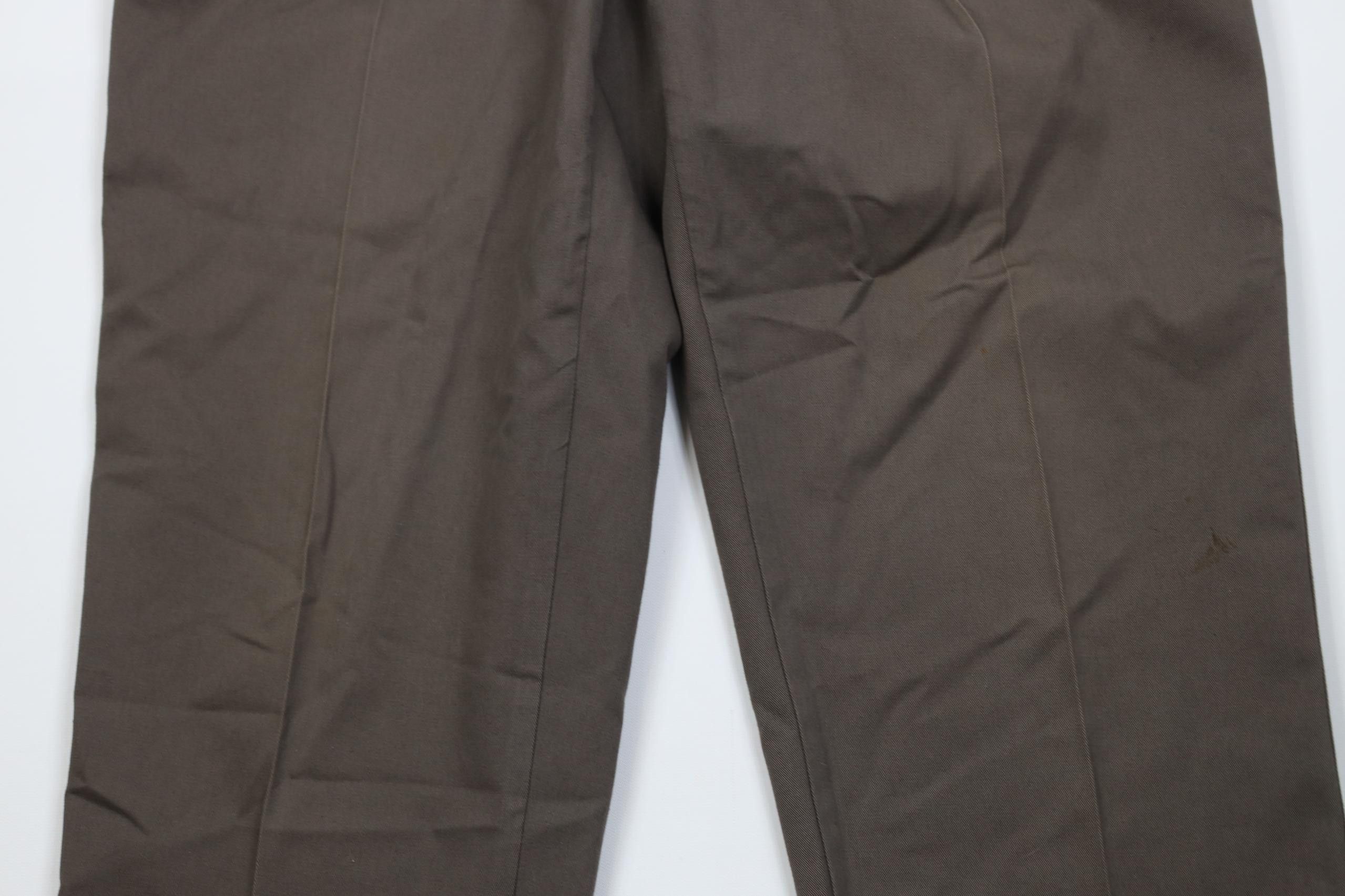 Vintage Vintage 90s Streetwear Pleated Cuffed Chino Pants Trousers Size US 34 / EU 50 - 3 Thumbnail