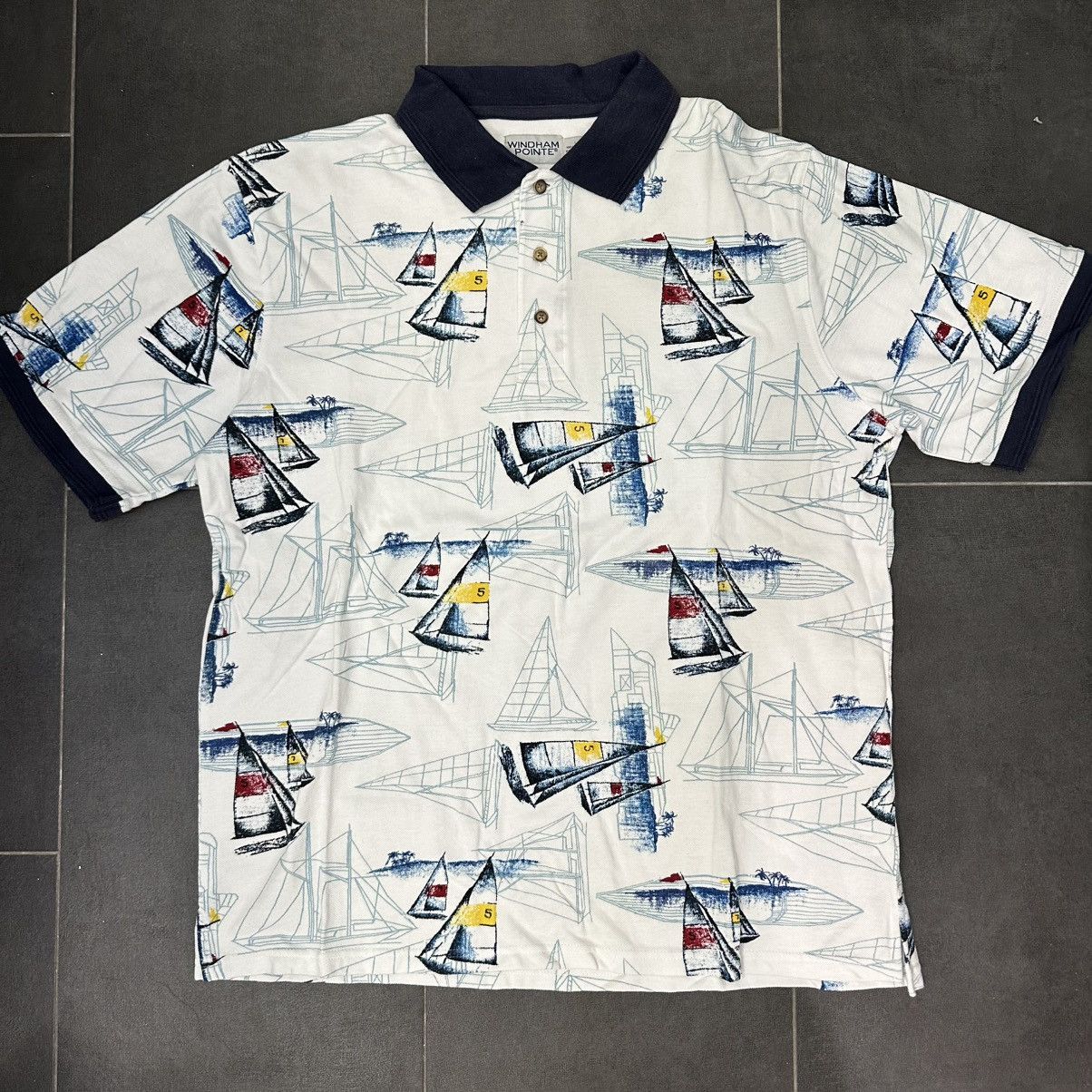 Other Crazy vintage aop sailboats polo shirt Size US L / EU 52-54 / 3 - 1 Thumbnail