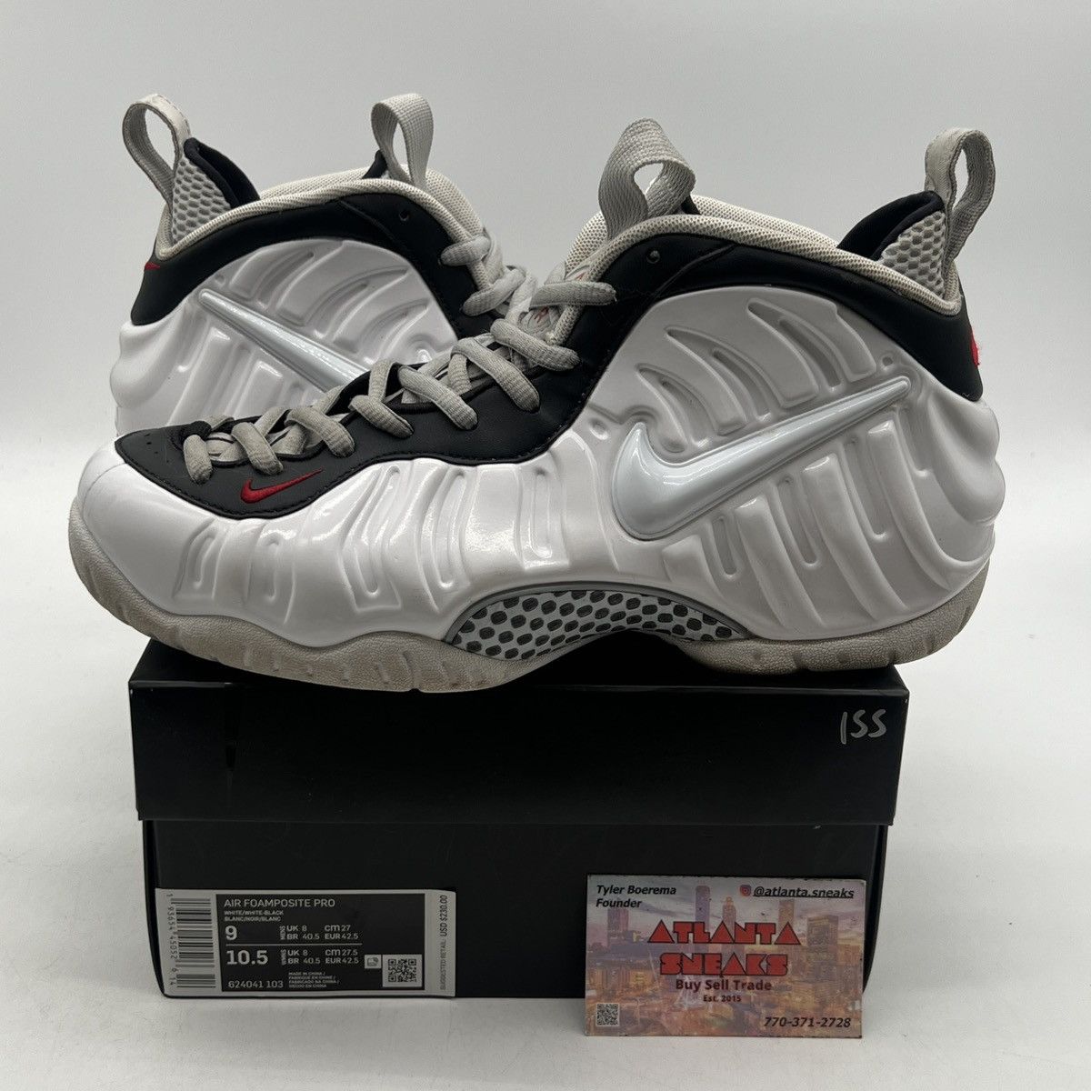 Nike Air Foamposite pro chrome white Size US 9 / EU 42 - 1 Thumbnail