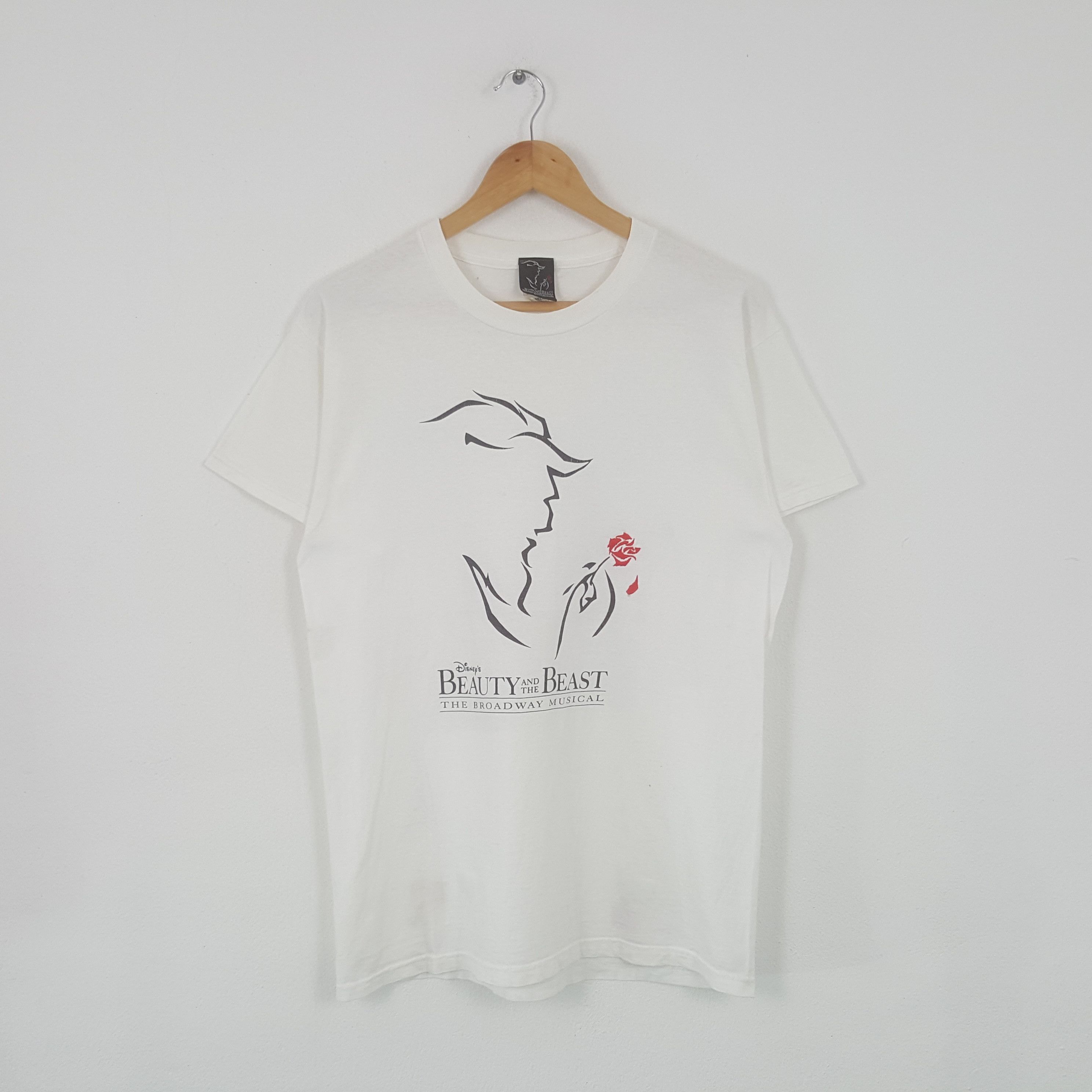 Vintage Disney Beauty And The Beast American Movie Tshirt