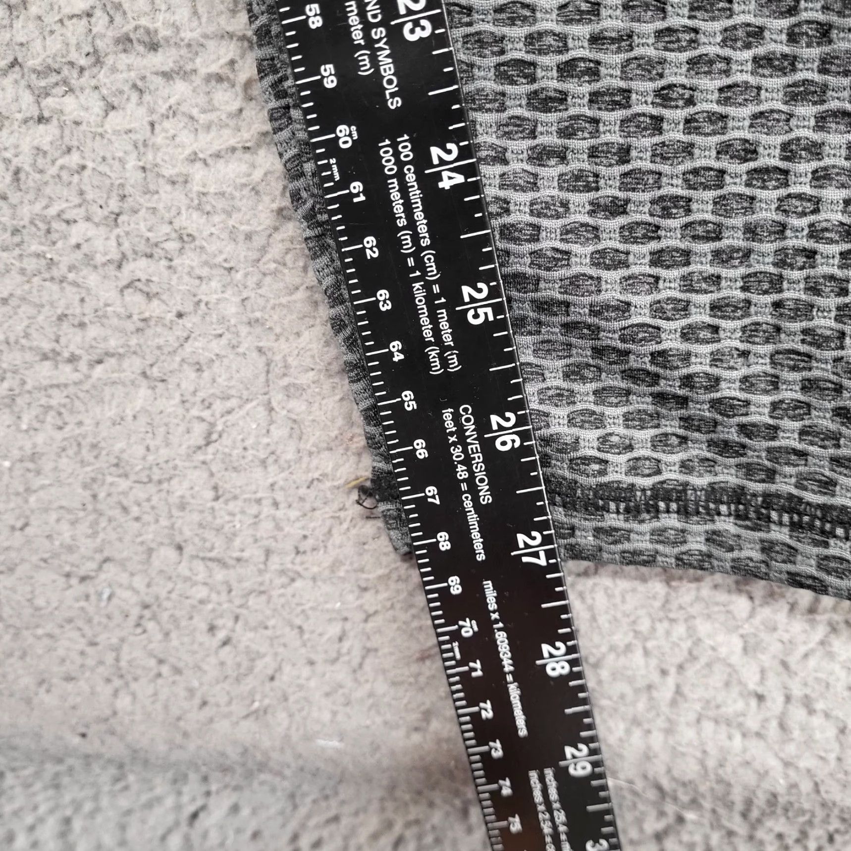 Vintage Blivener Leggings Womens XL Butt Lifting Textured Gray Scrunch Stretch Cropped Size 32" / US 10 / IT 46 - 7 Thumbnail