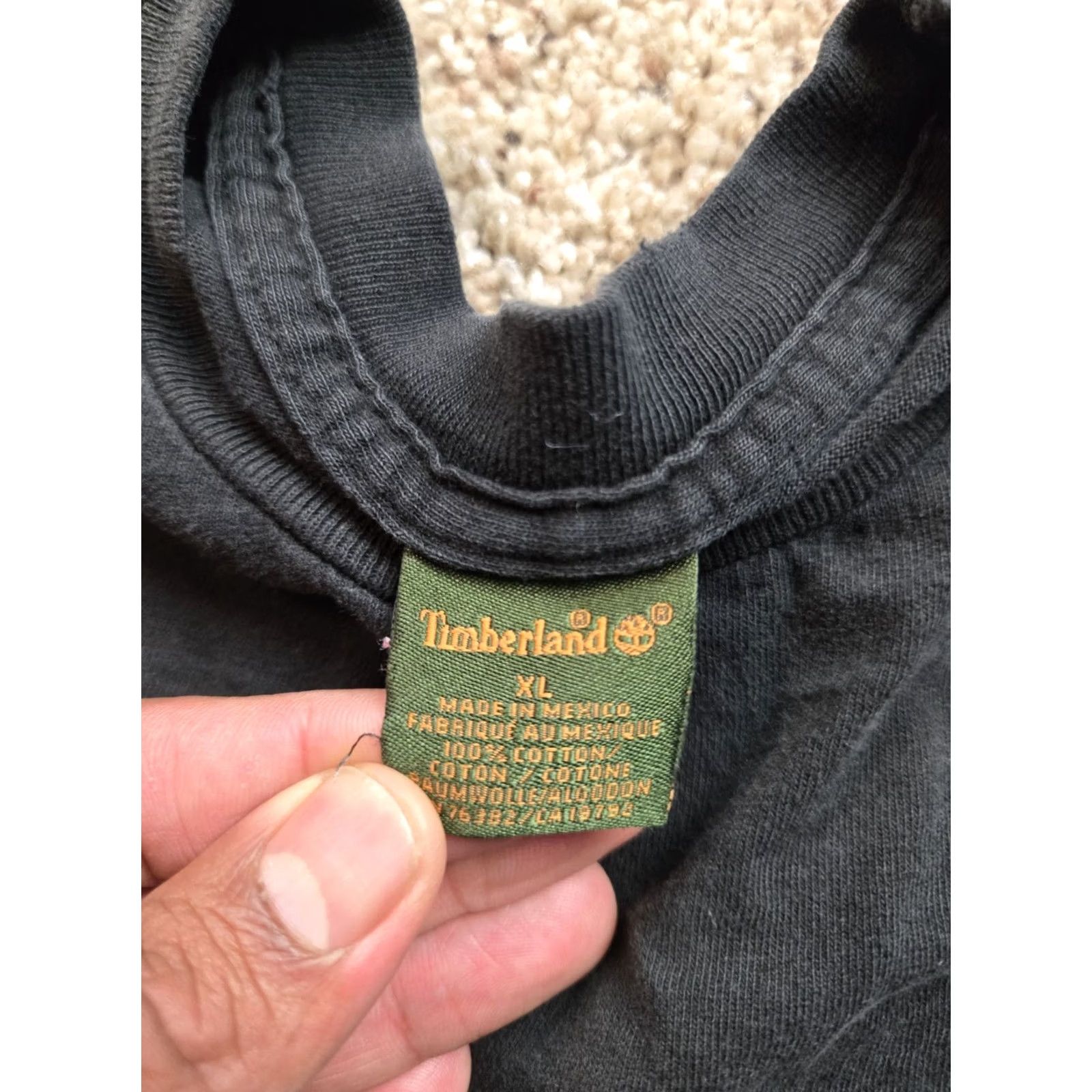 Timberland VINTAGE Timberland T Shirt XL Mens Black Short Sleeve Y2K Graphic Distressed 90s Classic Logo Embroidered Size US XL / EU 56 / 4 - 6 Thumbnail
