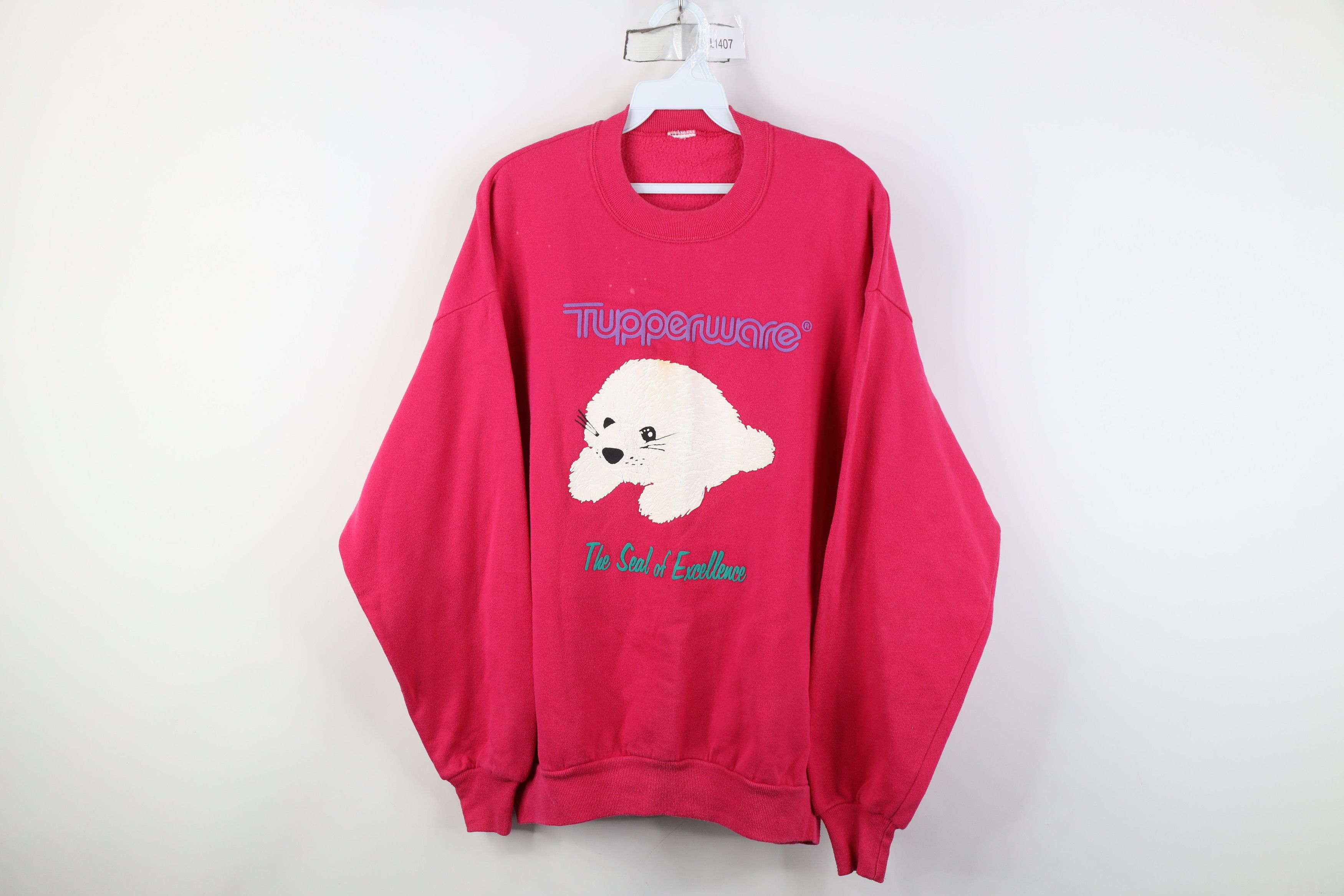 Vintage Vintage 90s Tupperware Seal of Excellence Sweatshirt USA Size XL / US 12-14 / IT 48-50 - 1 Thumbnail