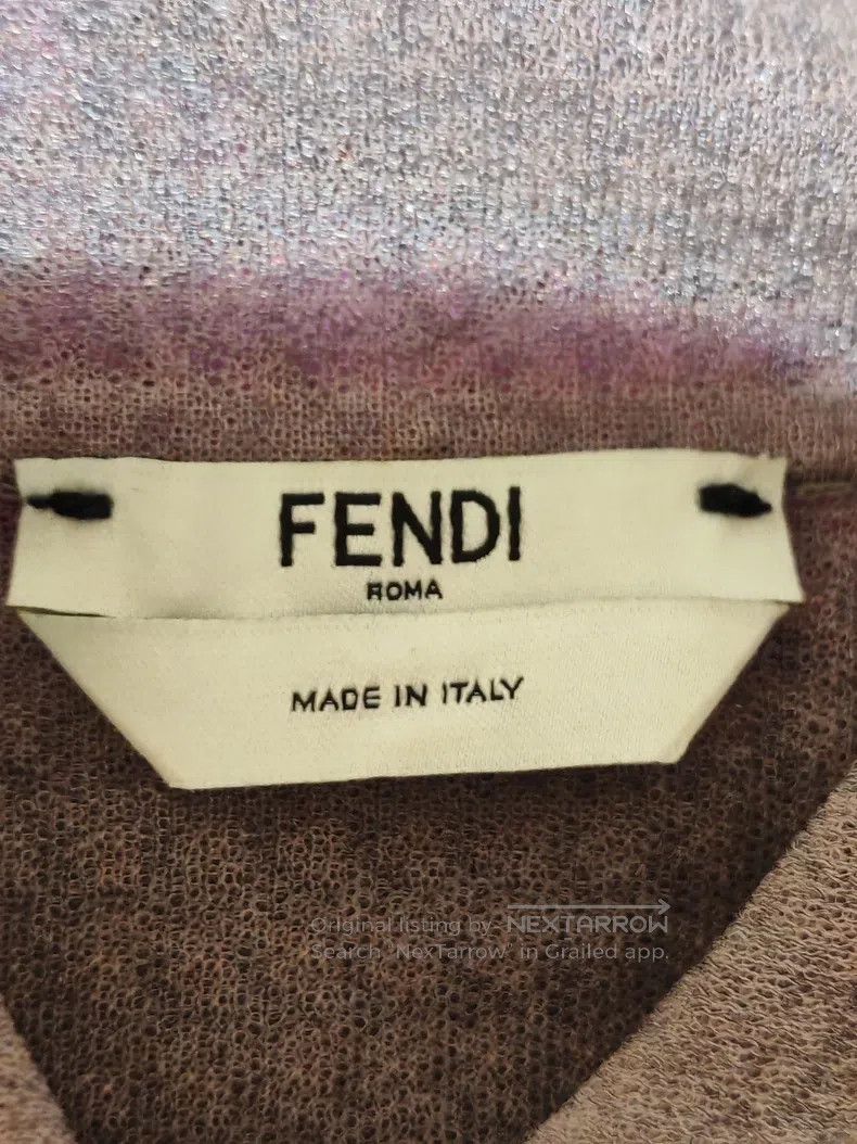 Fendi Fendi Rhinestone flower decoration nylon knitted two-piece Size S / US 4 / IT 40 - 4 Thumbnail