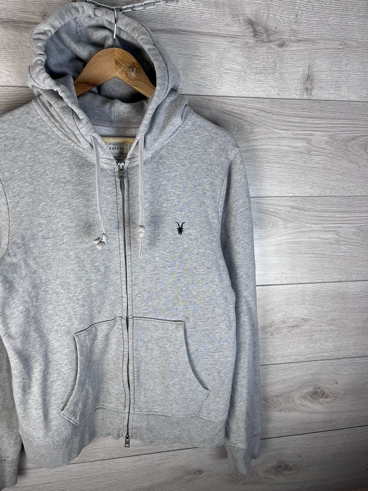 Allsaints Men’s zip hoodie Allsaints size M Y2K street Size US M / EU 48-50 / 2 - 3 Thumbnail
